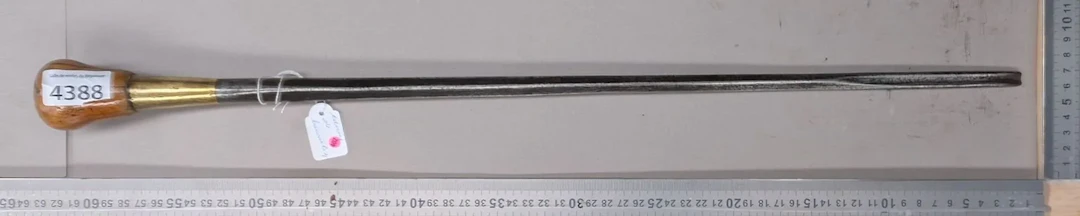 Saddler's cane—see photos for dimensions and condition
