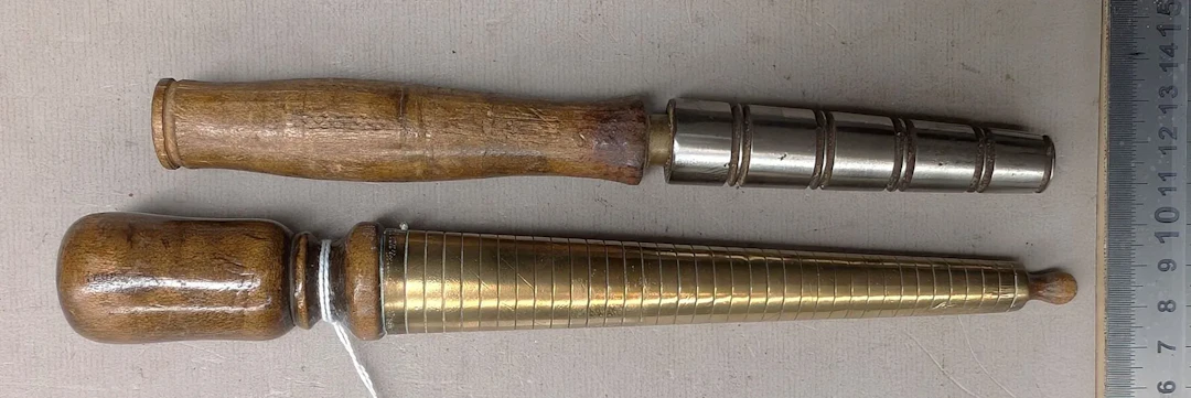 2 jeweler's calipers for measuring rings—see photos for dimensions