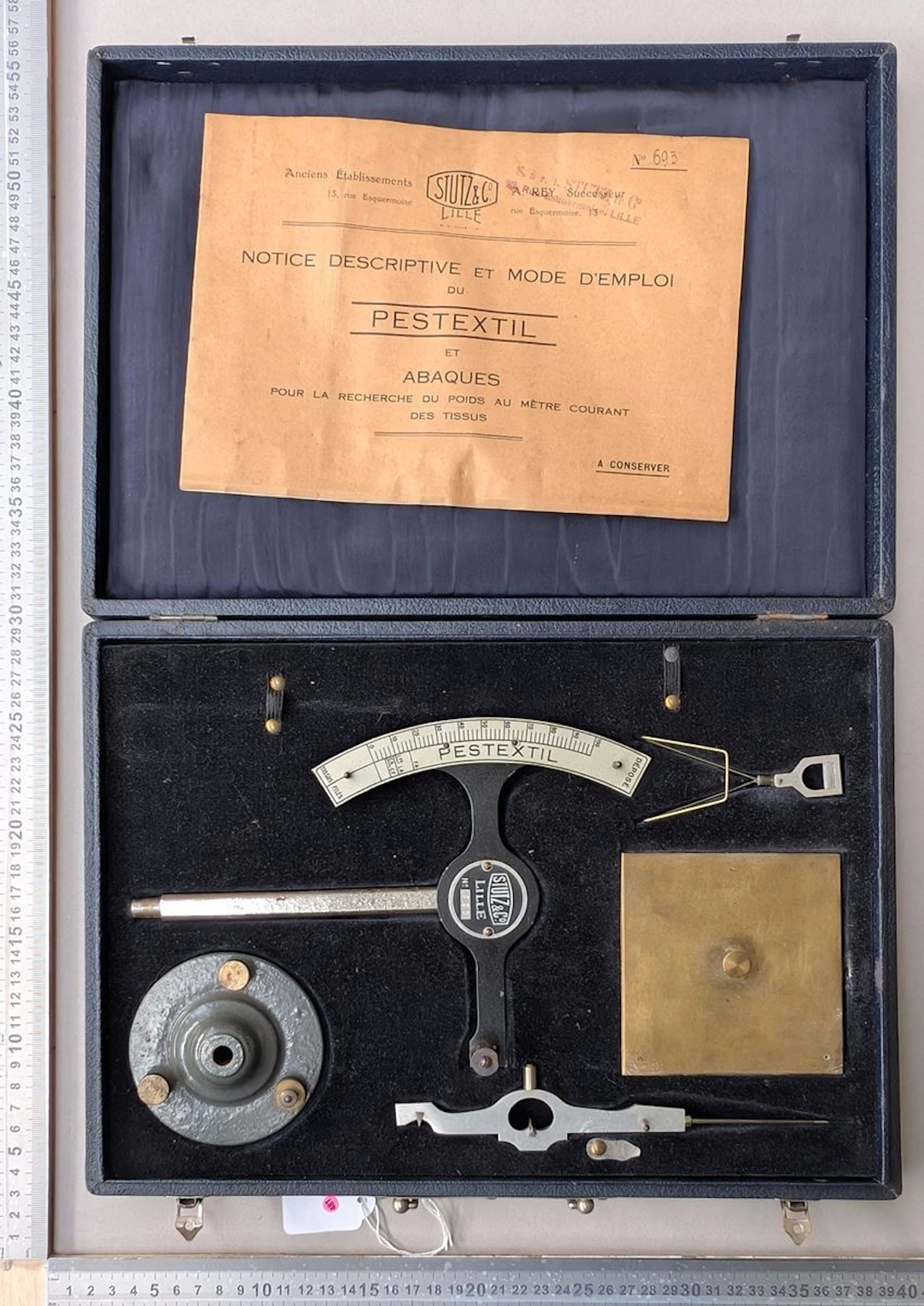 PESTEXTIL and fabric weight-per-running-meter charts - See photos