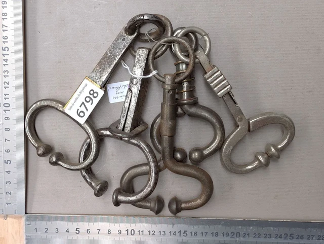 5 different nose clips—see photos for dimensions and condition