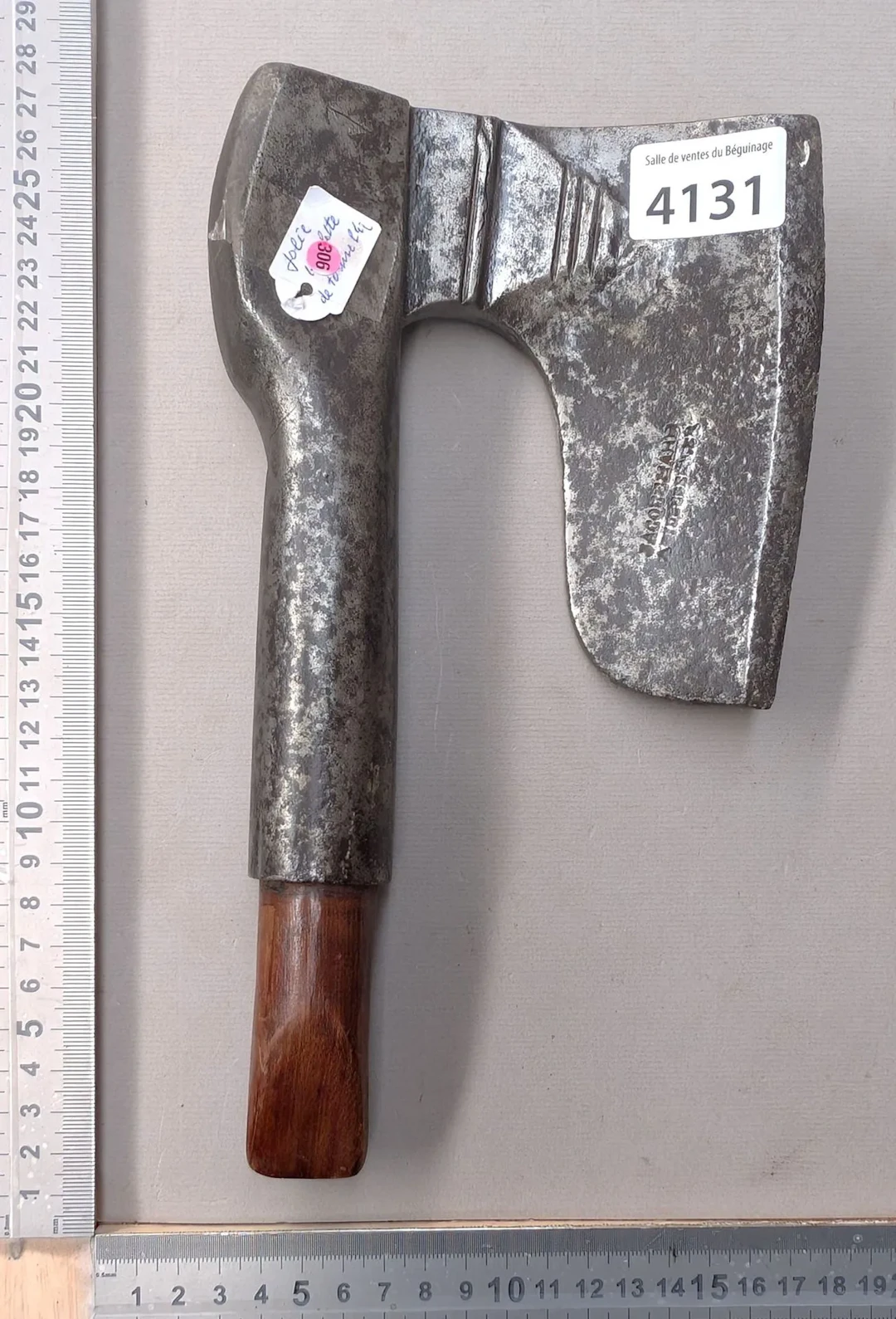 Nice cooper's hatchet—see photos for dimensions and condition