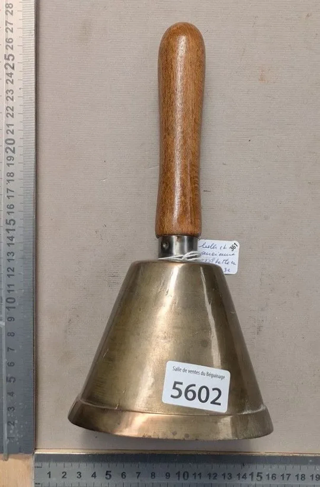 Antique bronze bell—see photos for dimensions and condition