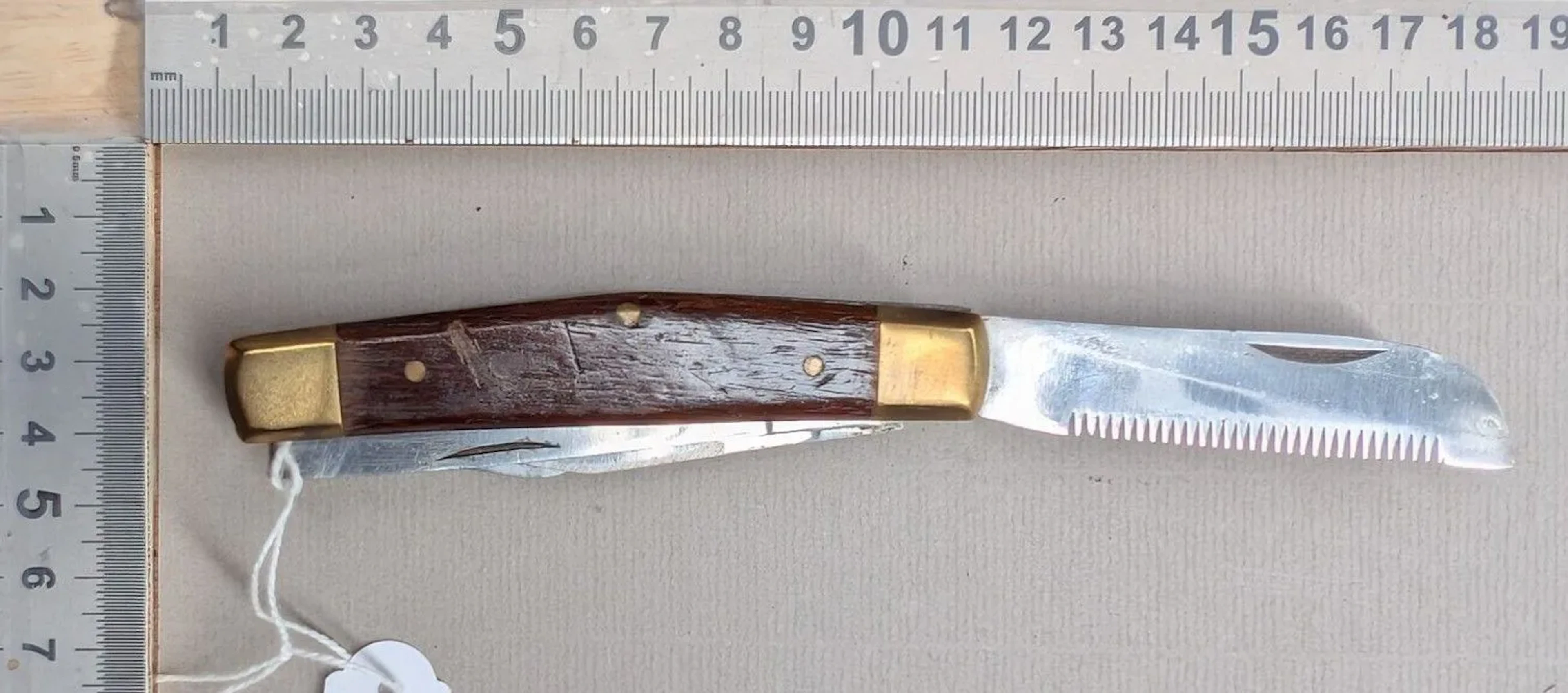 Antique 5-blade knife—see photos for dimensions and condition