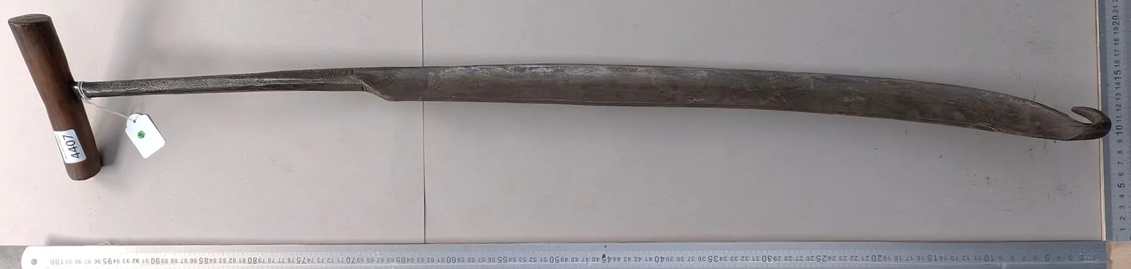 1 pair of clog-maker's tools—see photos for dimensions and condition
