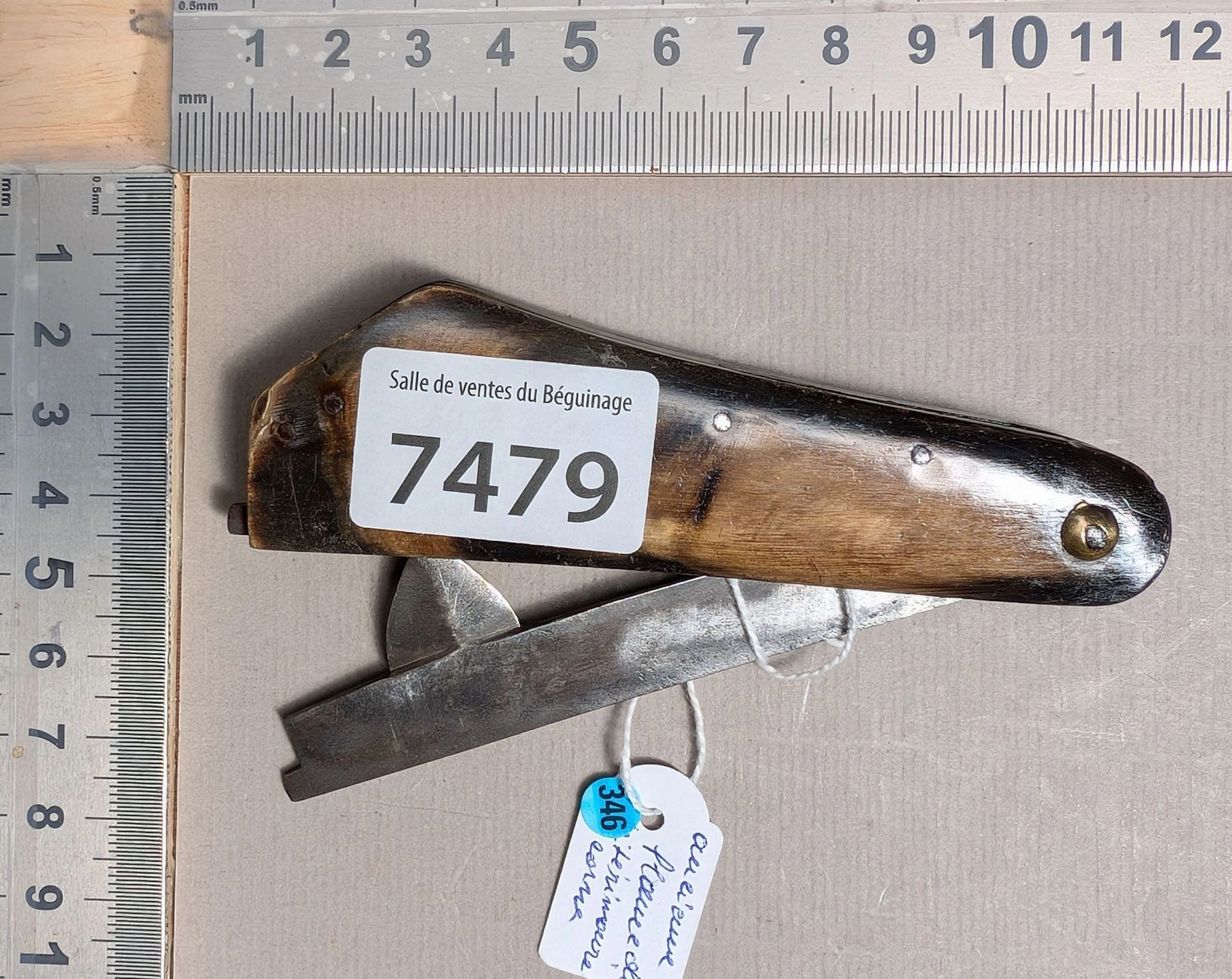 1 vintage veterinary horn torch with 2 blades—see photos for dimensions