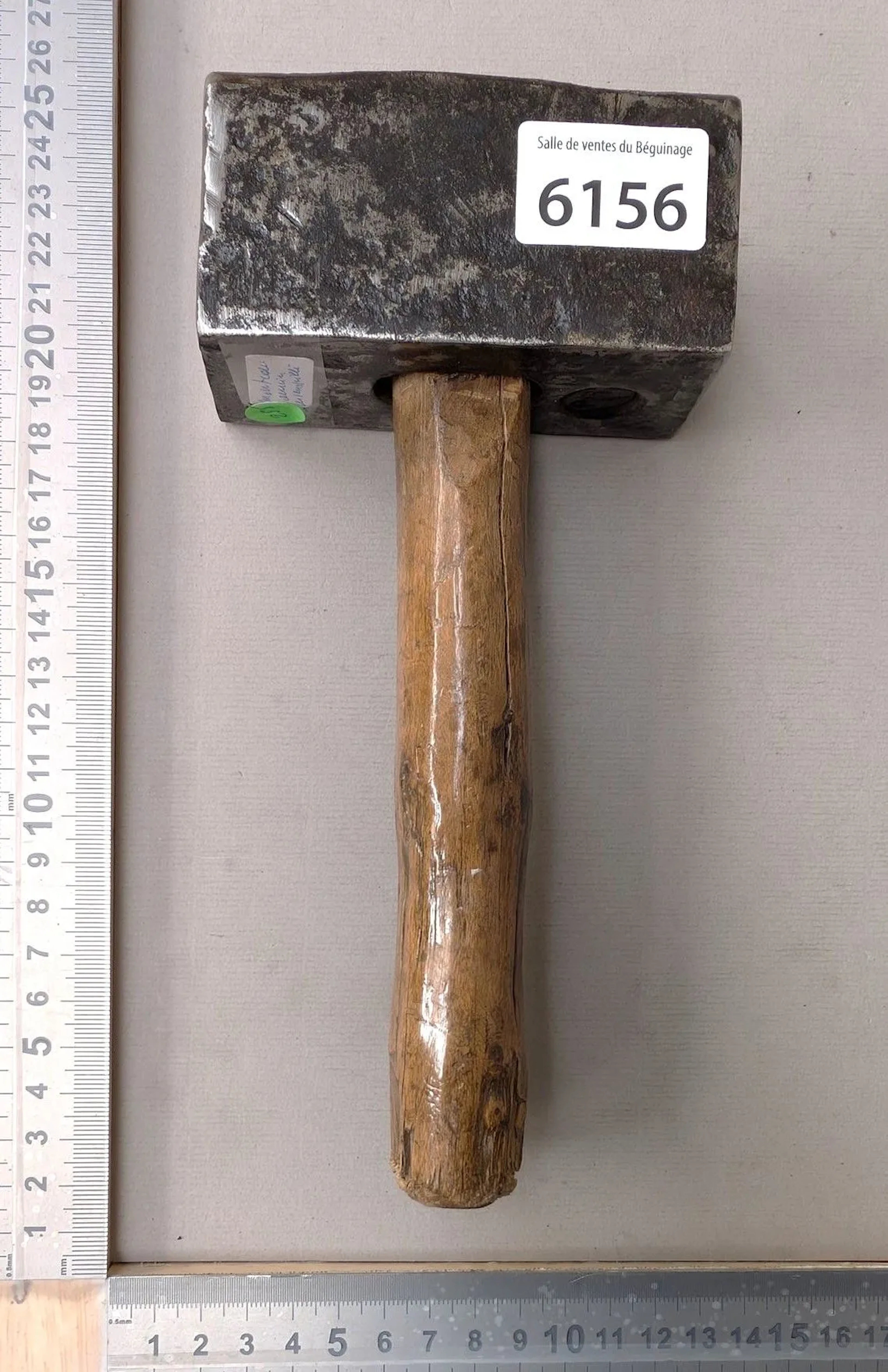 Antique stamped hammer—see photos for dimensions and condition