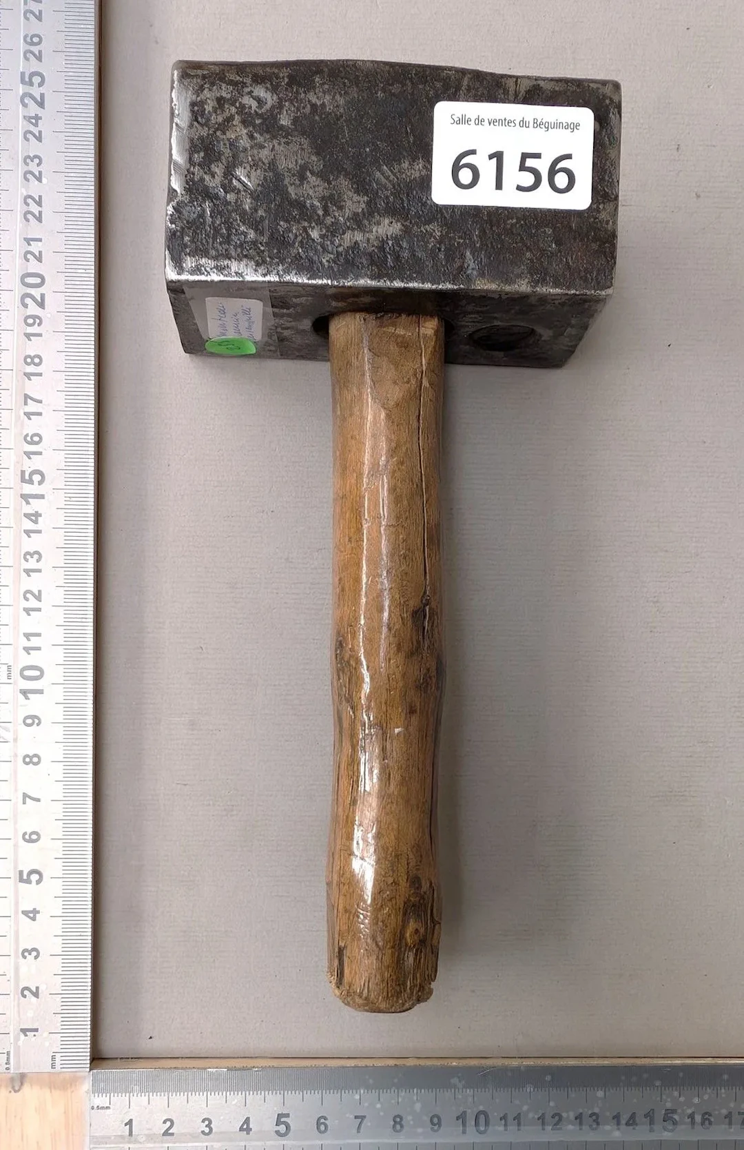 Antique stamped hammer—see photos for dimensions and condition