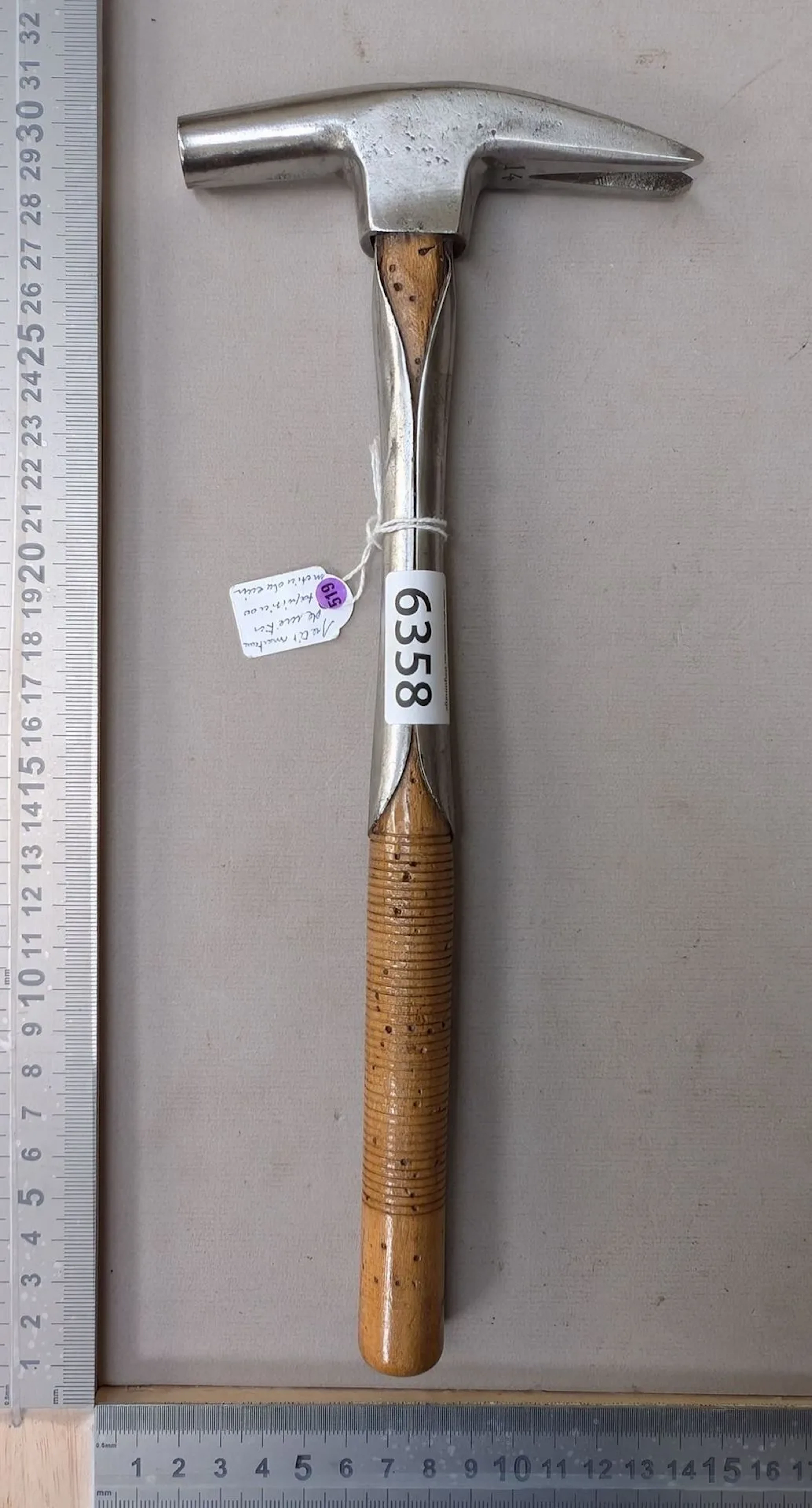 1 small hammer used in upholstery and leatherwork—see photos for dimensions