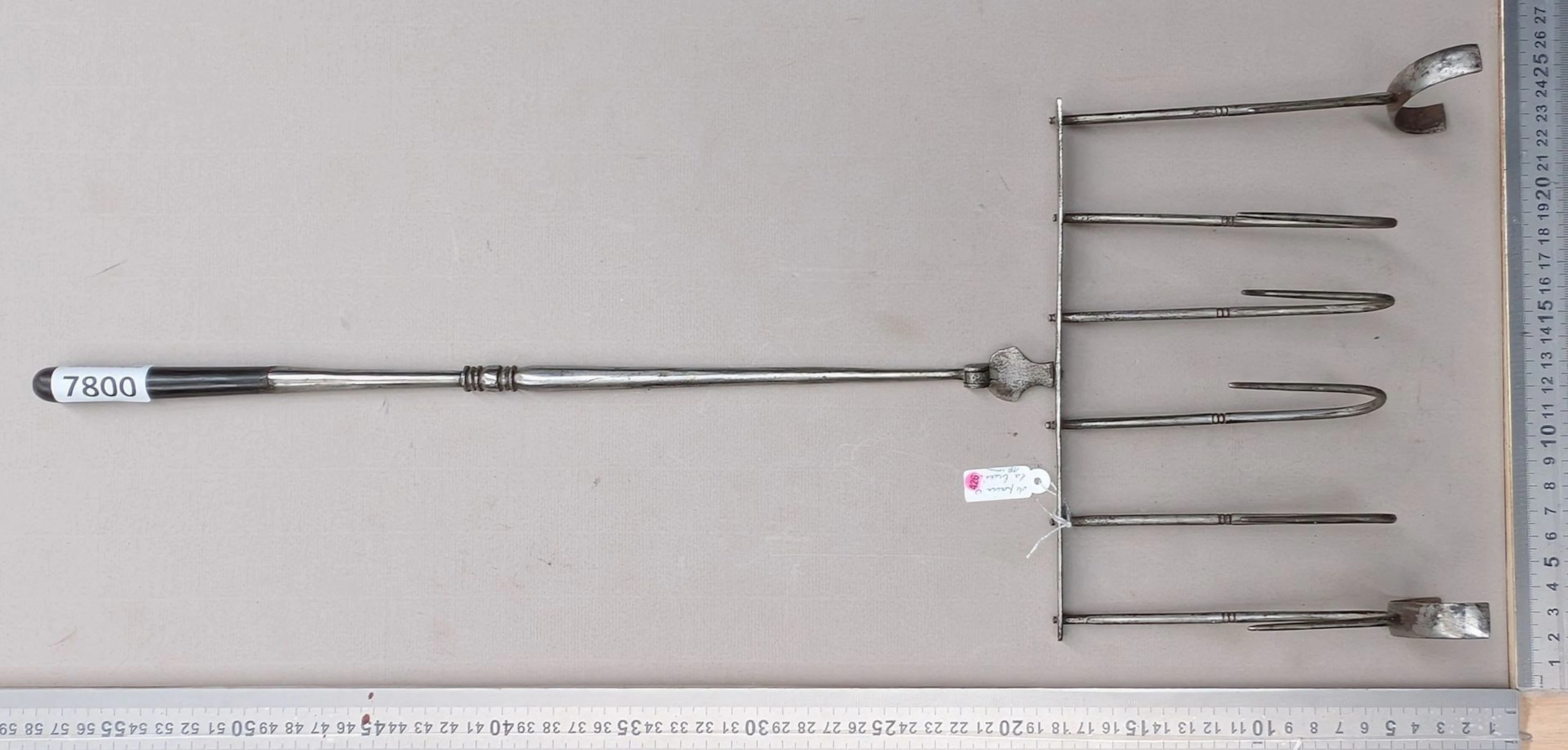 18th-century bread rack—see photos for dimensions and condition