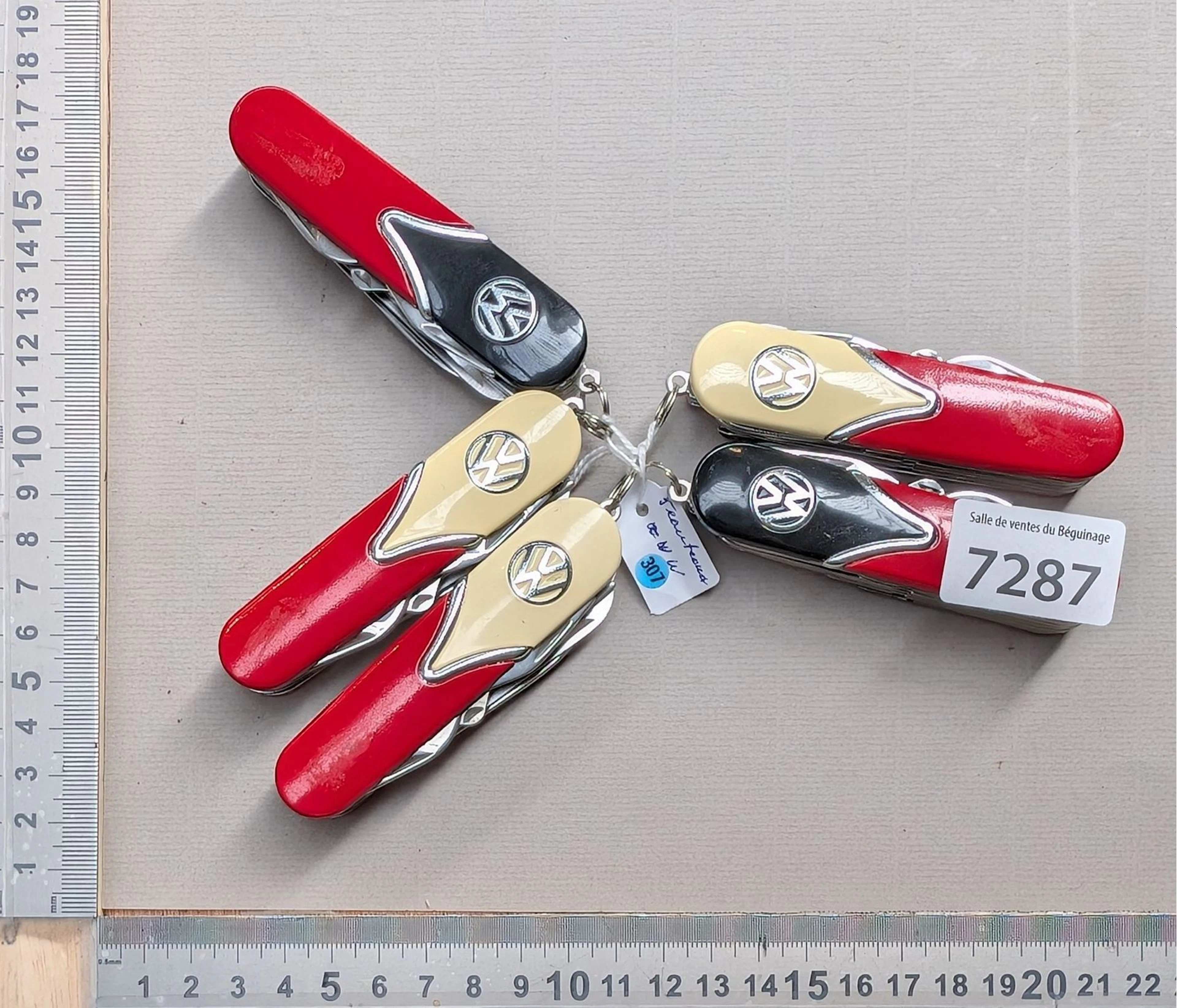 5 V.W. multifunction knives—see photos for dimensions and condition