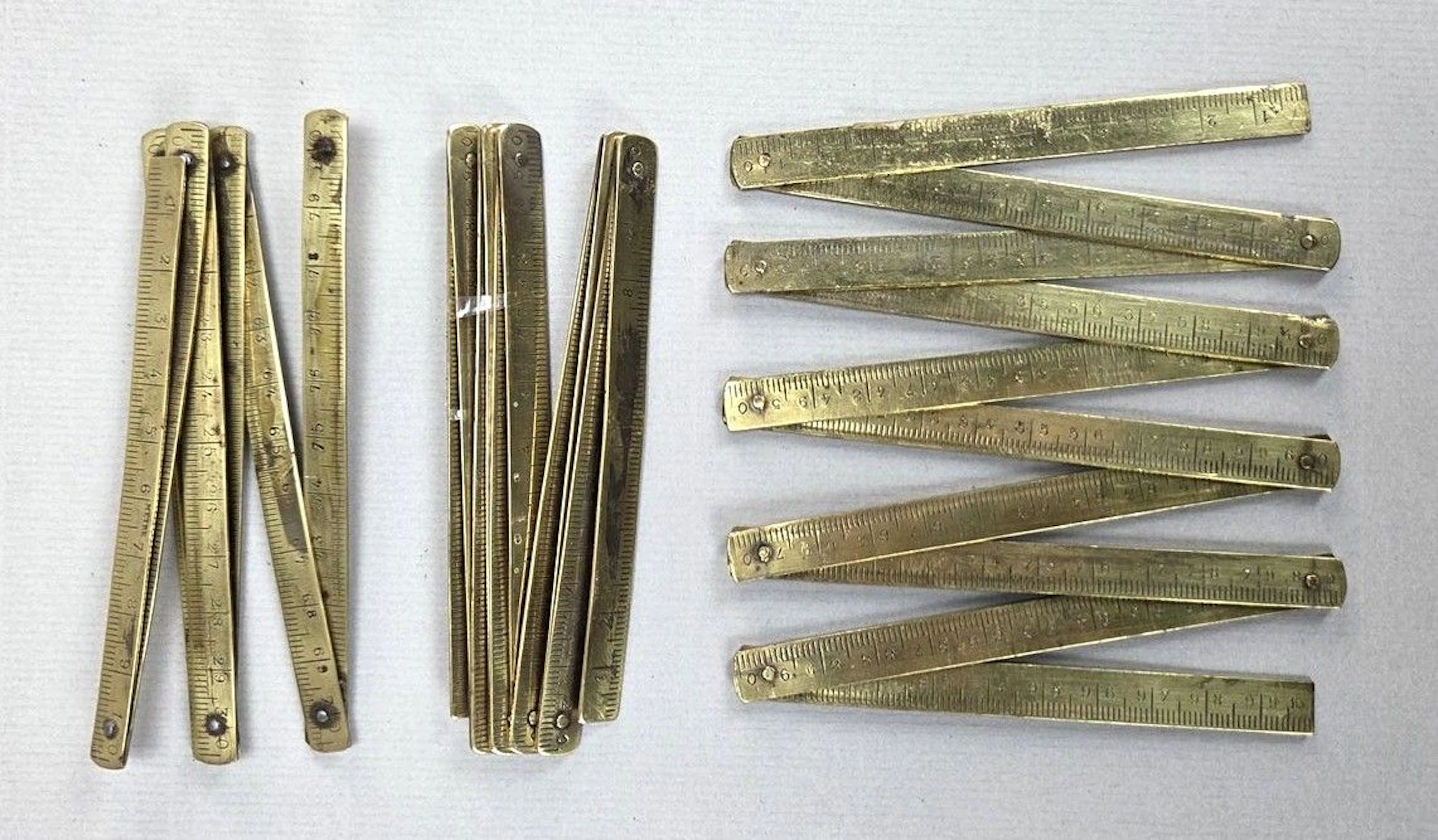 3 meters of antique brass—see photos for dimensions and condition