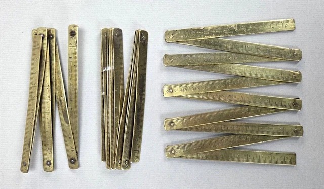 3 meters of antique brass—see photos for dimensions and condition