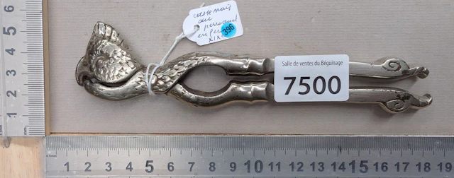 1 19th-century iron parrot-shaped nutcracker—see photos for dimensions