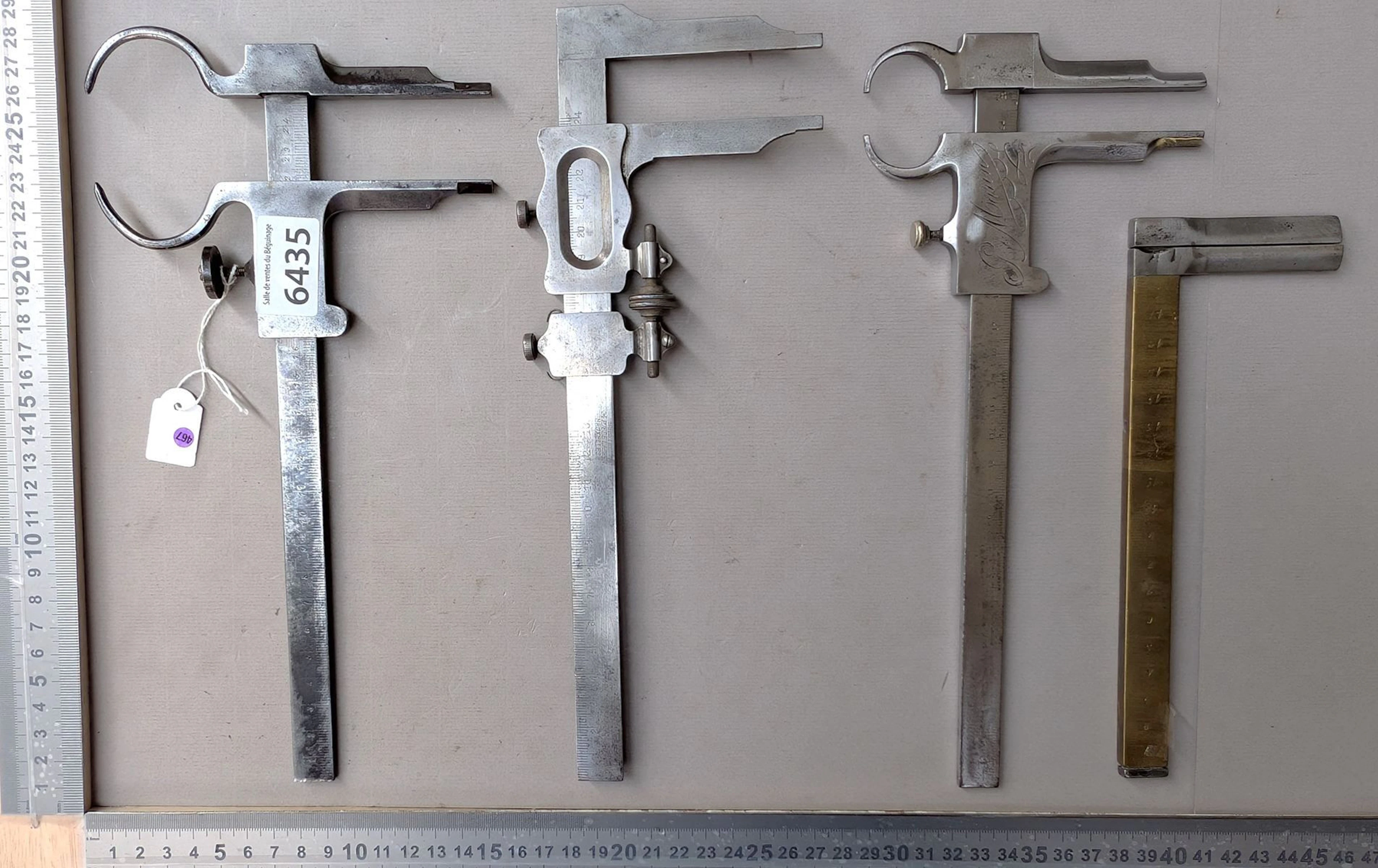 4 different calipers—see photos for dimensions and condition