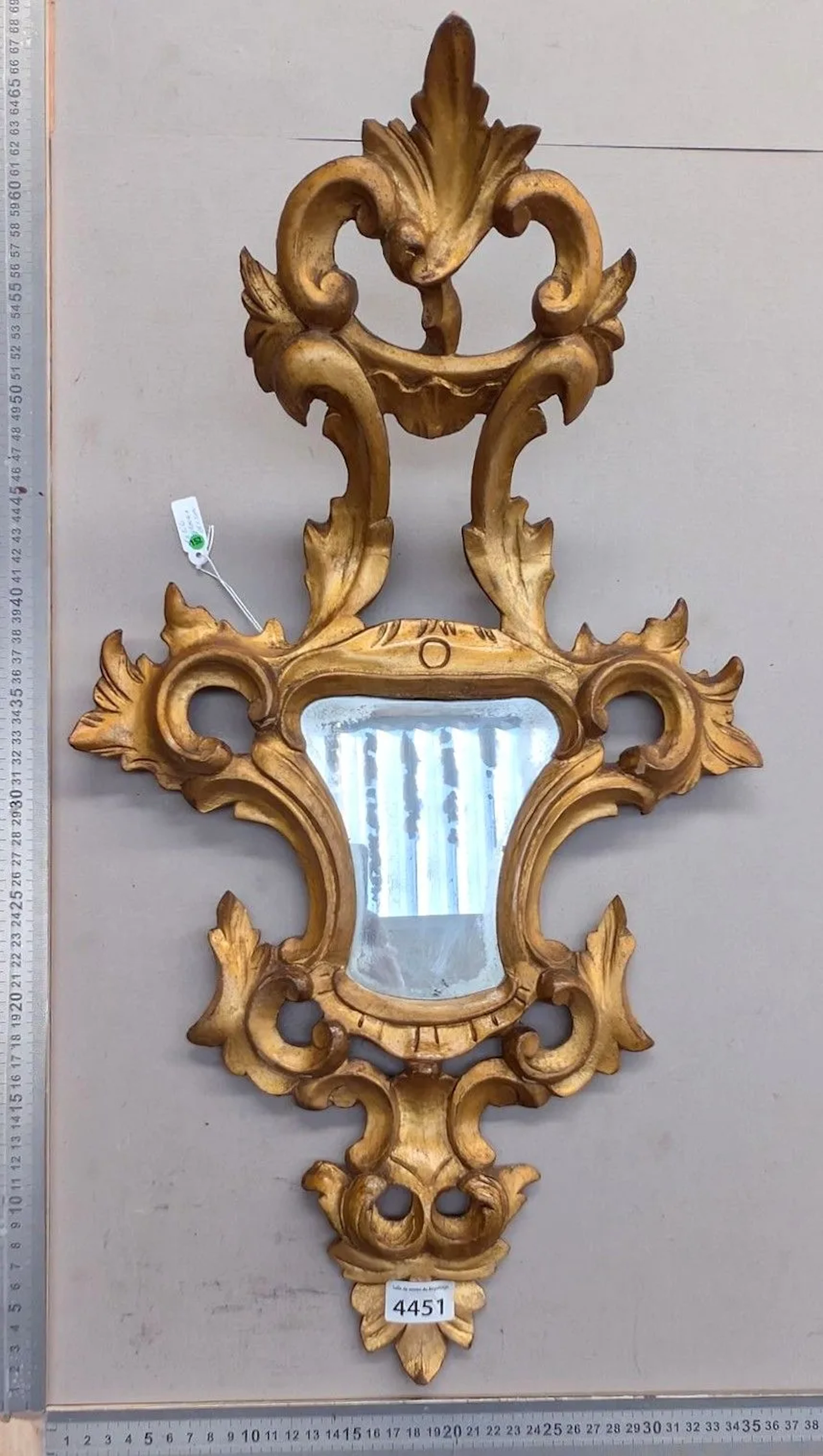 Small Louis XV-style mirror - See photos for dimensions and condition