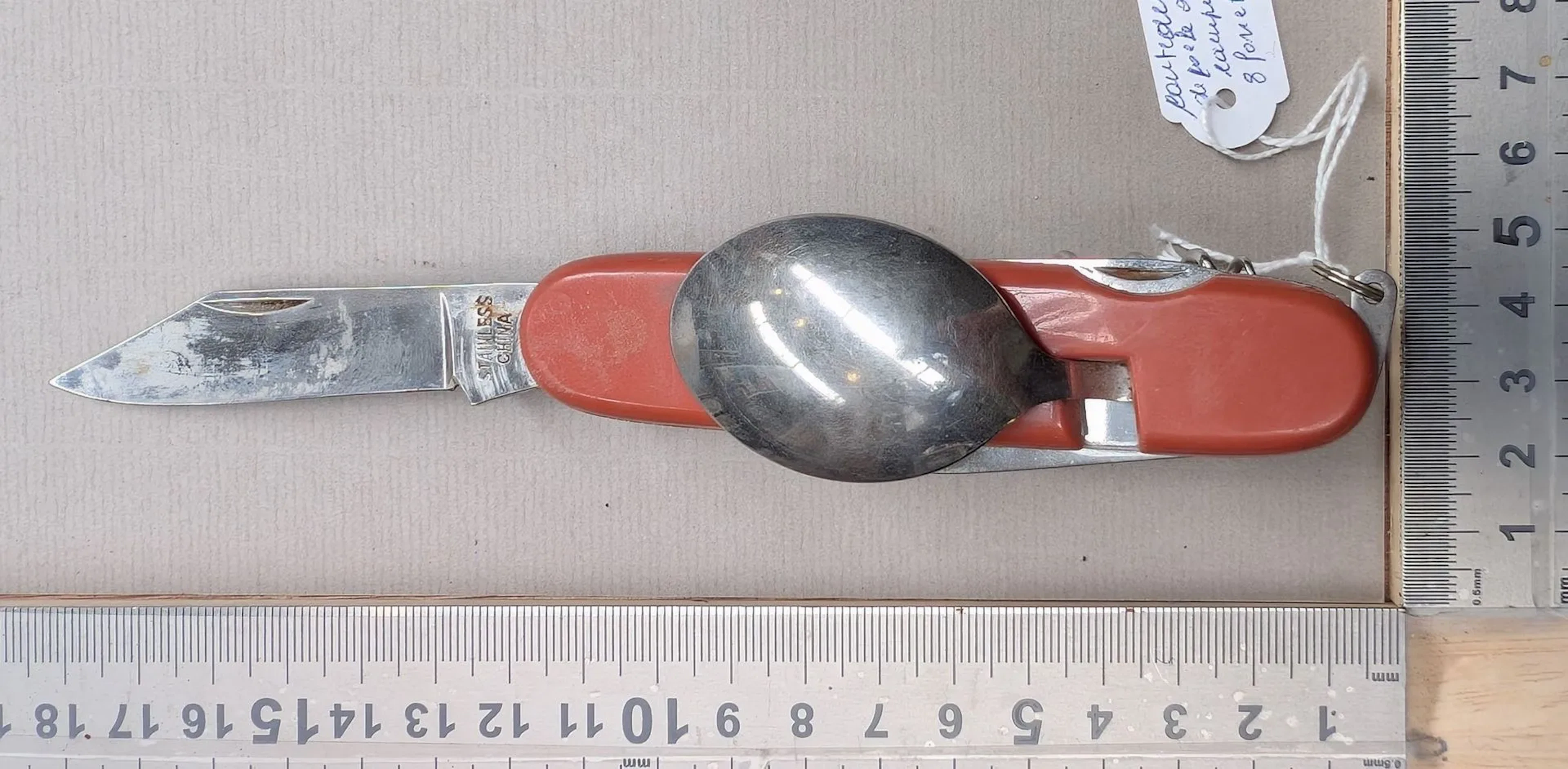 6-in-1 Camping Pocket Knife (Travel Knife) - See photos for dimensions