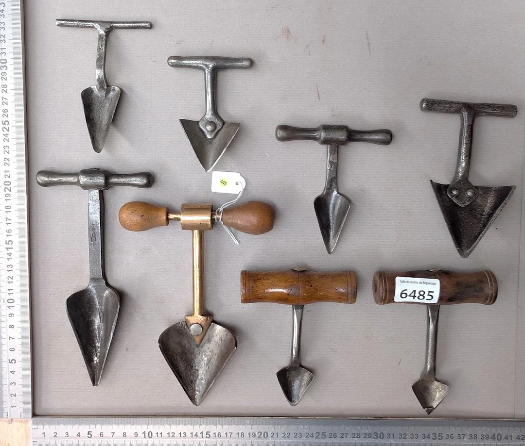 8 reamers for flaring lead pipes—see photos for dimensions and condition