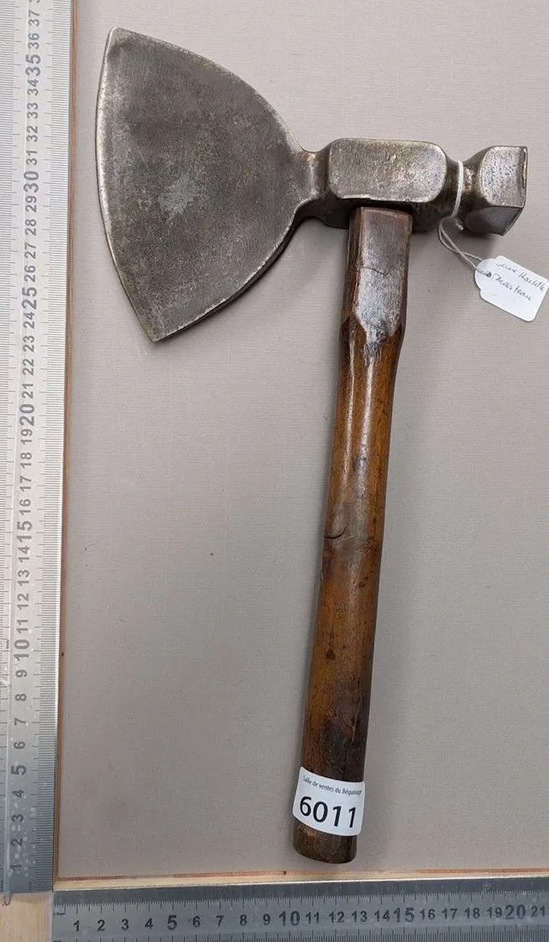 1 hammer axe—see photos for dimensions and condition