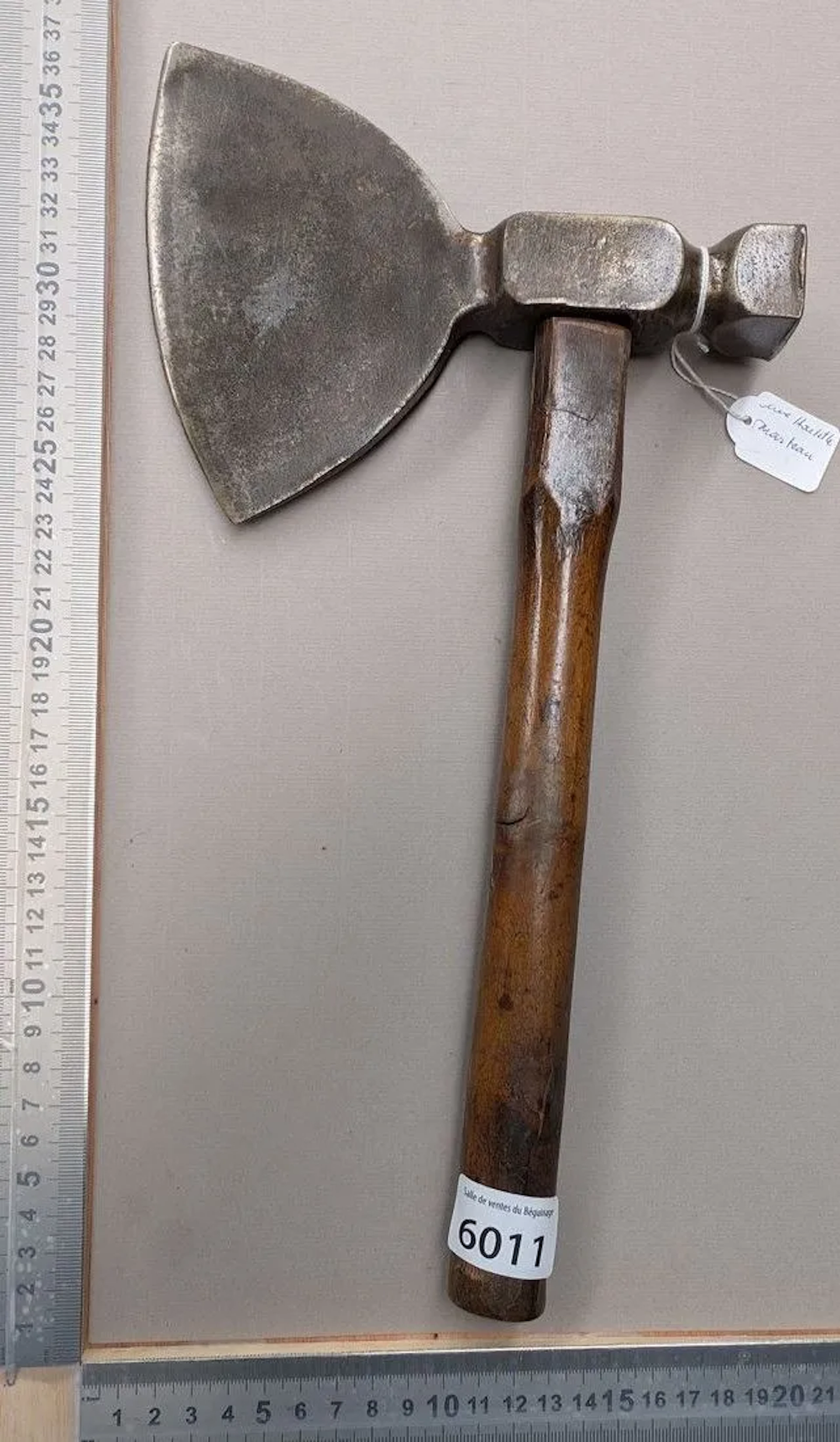 1 hammer axe—see photos for dimensions and condition