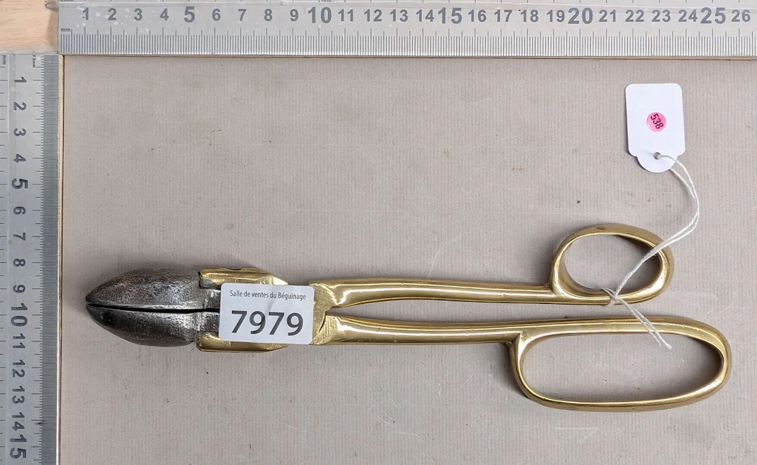Antique steel and bronze clamp (unusual) - See photos for dimensions
