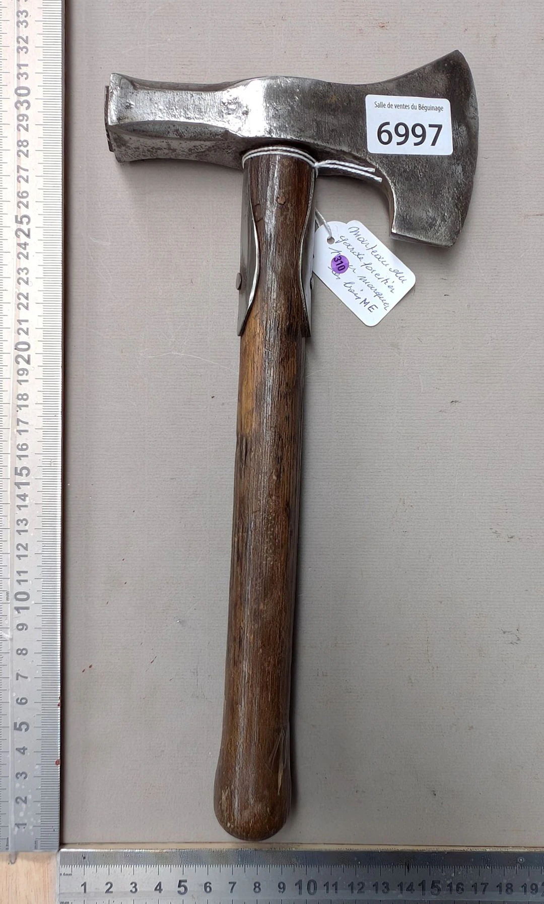 1 antique M.E. forester's hatchet for marking timber—see photos for