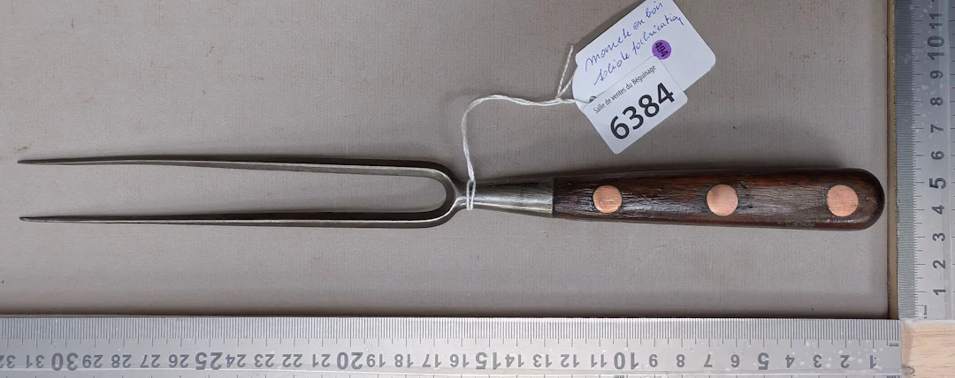 Beautiful, large two-pronged fork—see photos for dimensions and condition