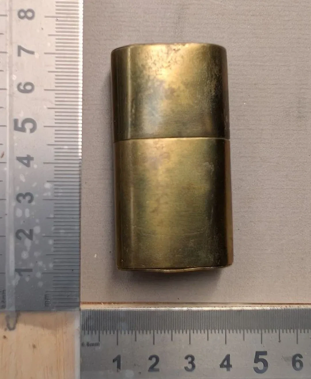 1 antique trench lighter, handmade by a soldier—see photos for dimensions
