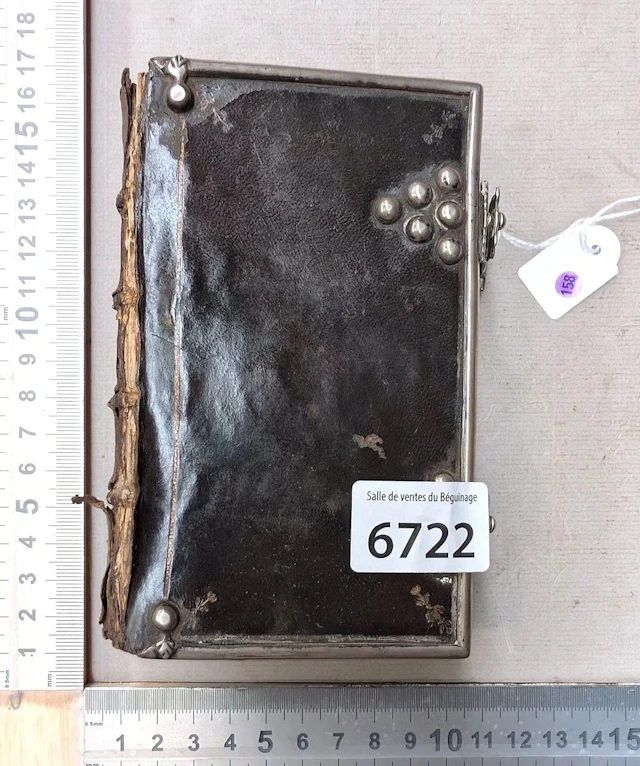 1 antique religious book from 1681—see photos for dimensions and condition
