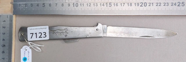 OMOR Vintage Metal Folding Pocket Knife - See photos for dimensions