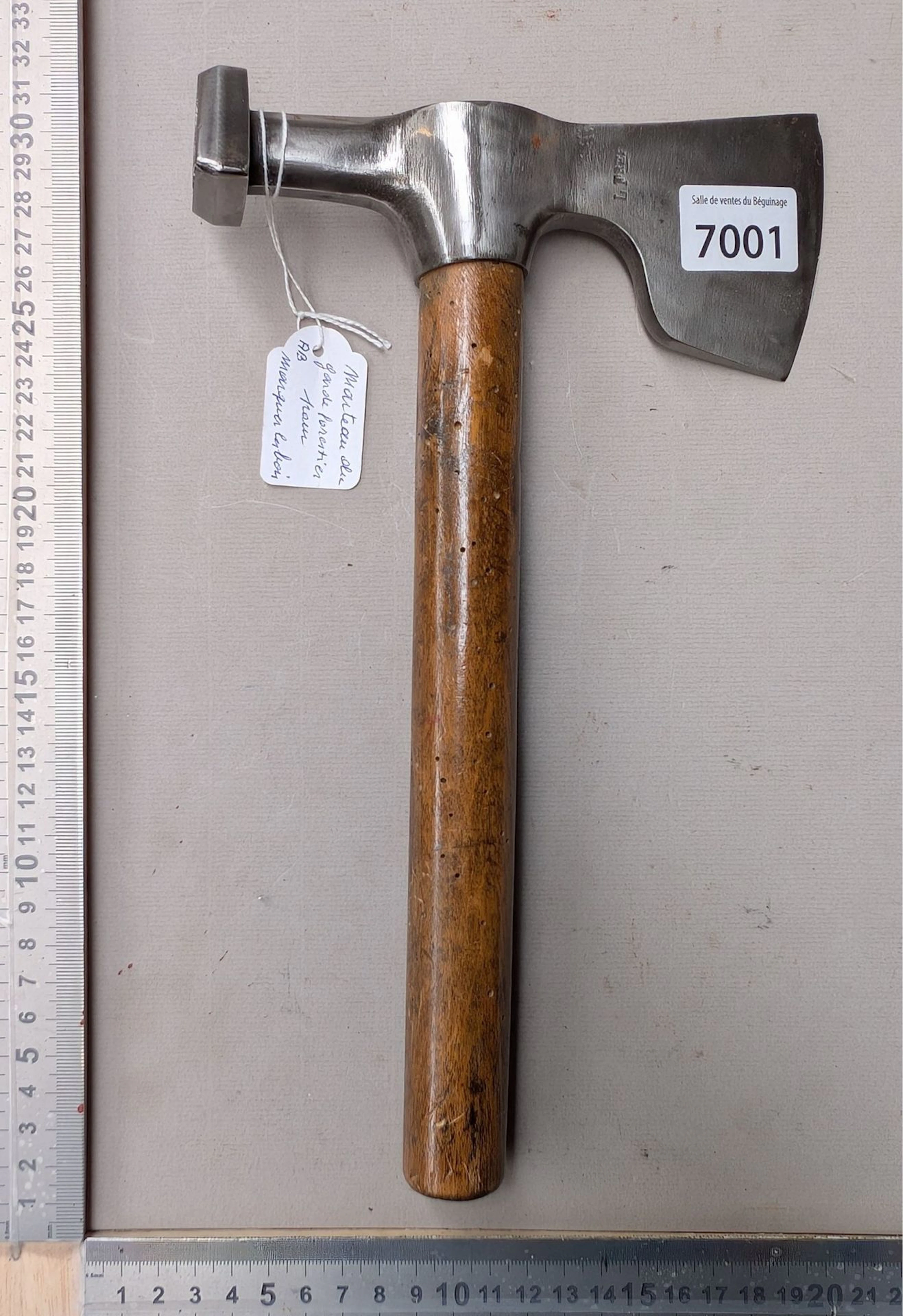 1 antique H.K. forester's hatchet for marking timber—see photos for
