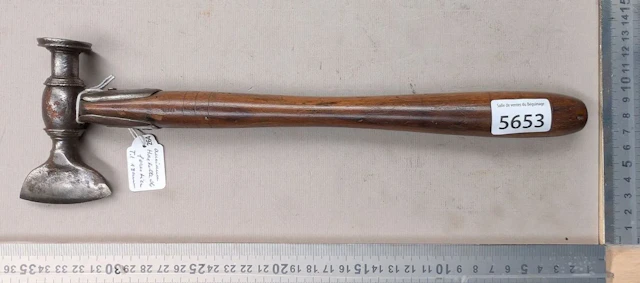 Antique forester's hatchet, T. I, 18th century—see photos for dimensions