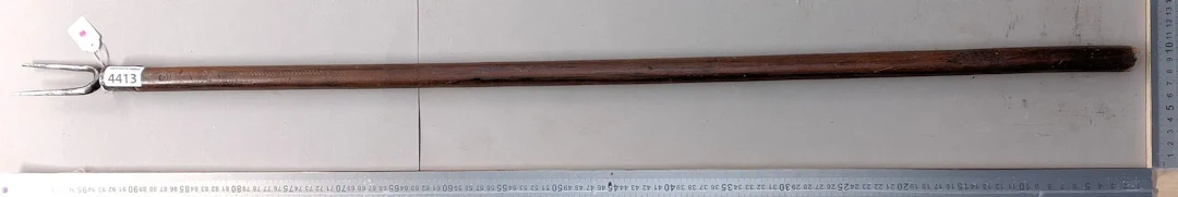 Antique mailman's cane—see photos for dimensions and condition