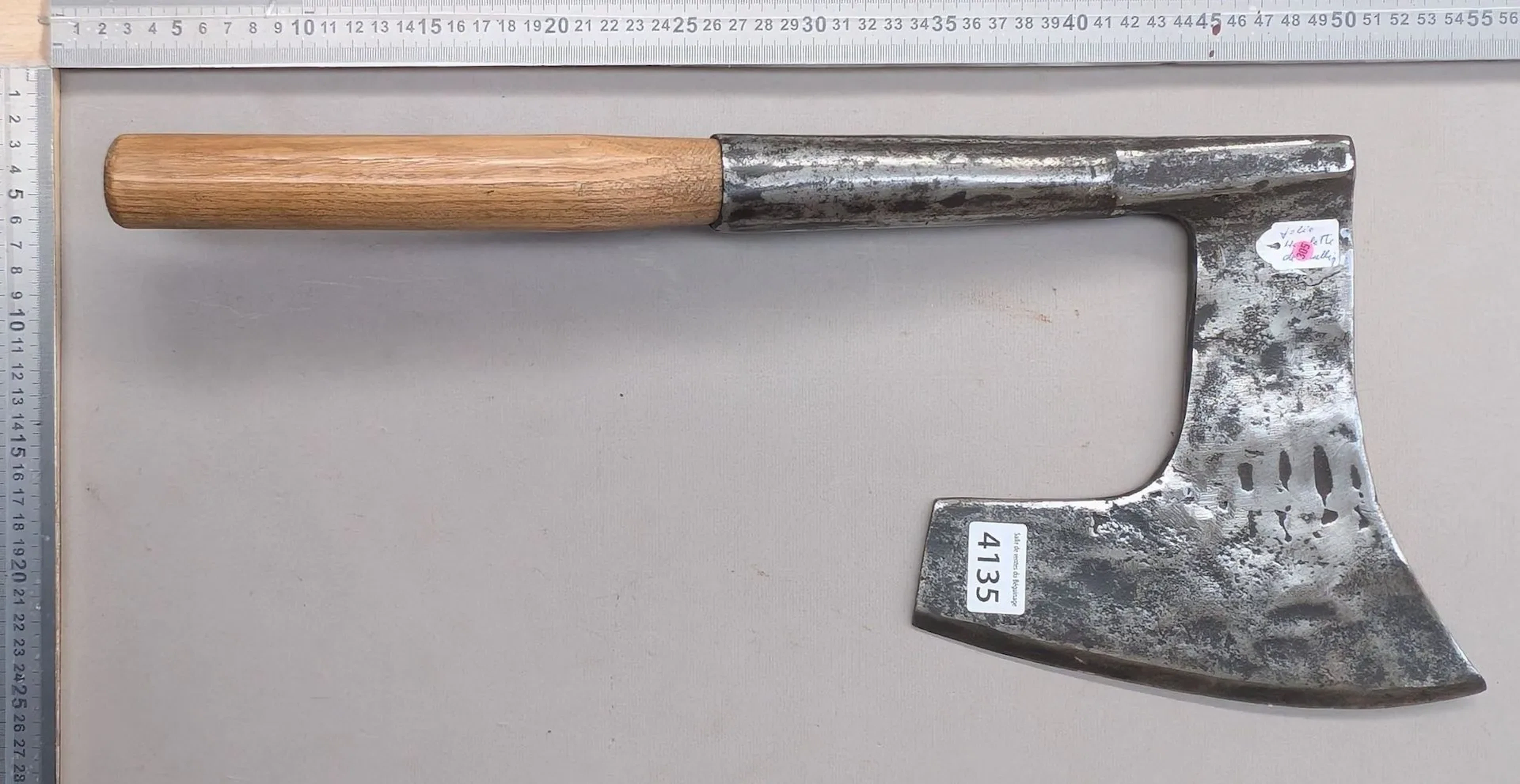 Nice cooper's hatchet—see photos for dimensions and condition