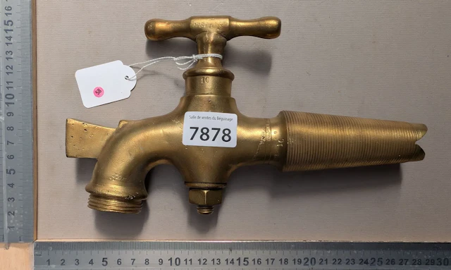 Antique bronze faucet—see photos for dimensions and condition