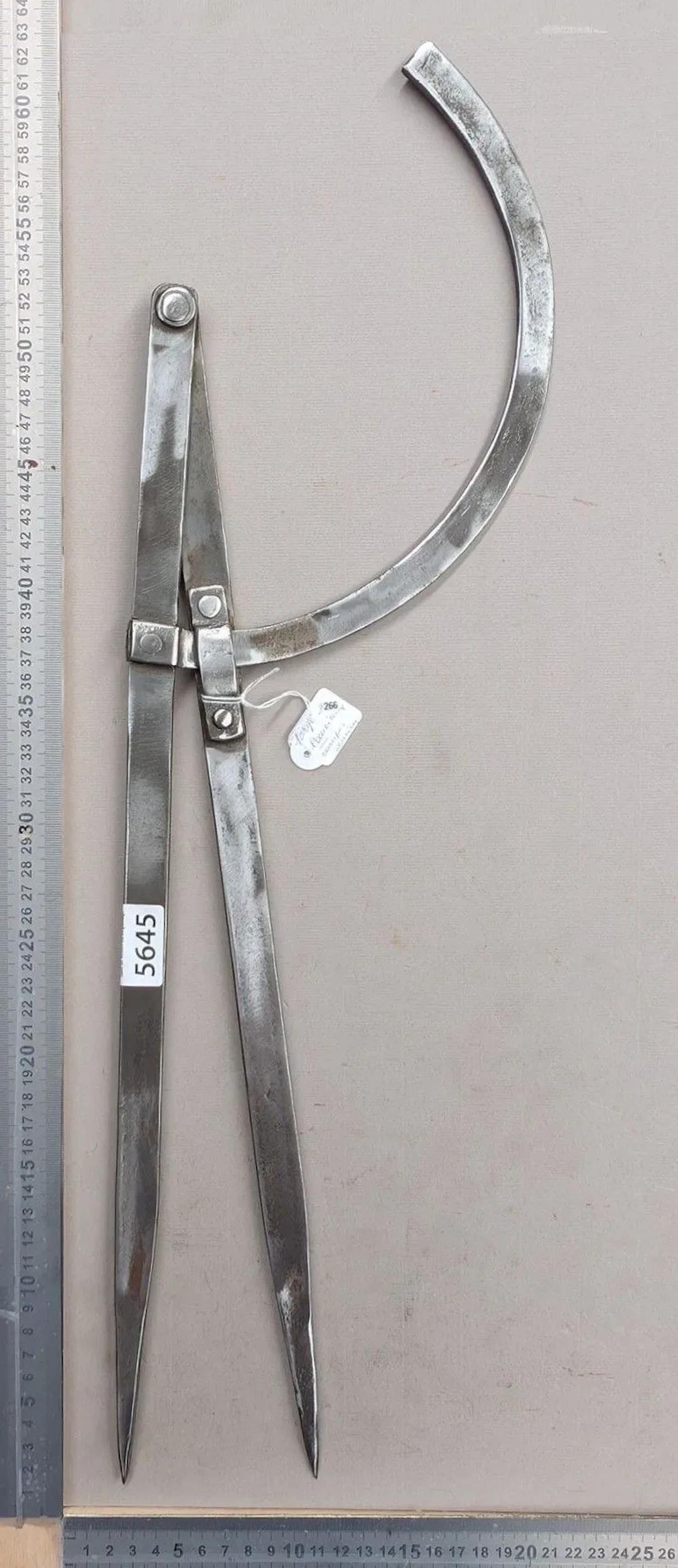 Antique compass, forged using traditional methods—see photos for dimensions