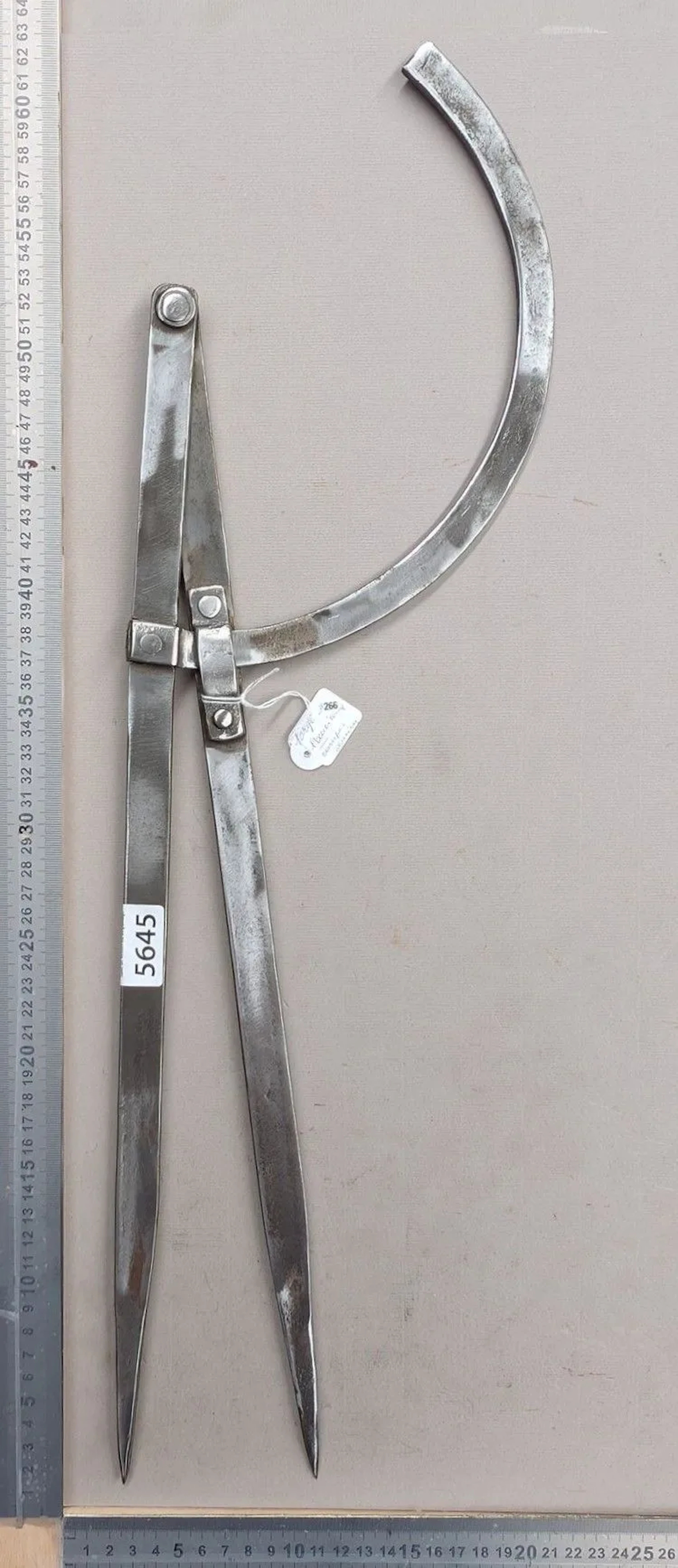 Antique compass, forged using traditional methods—see photos for dimensions
