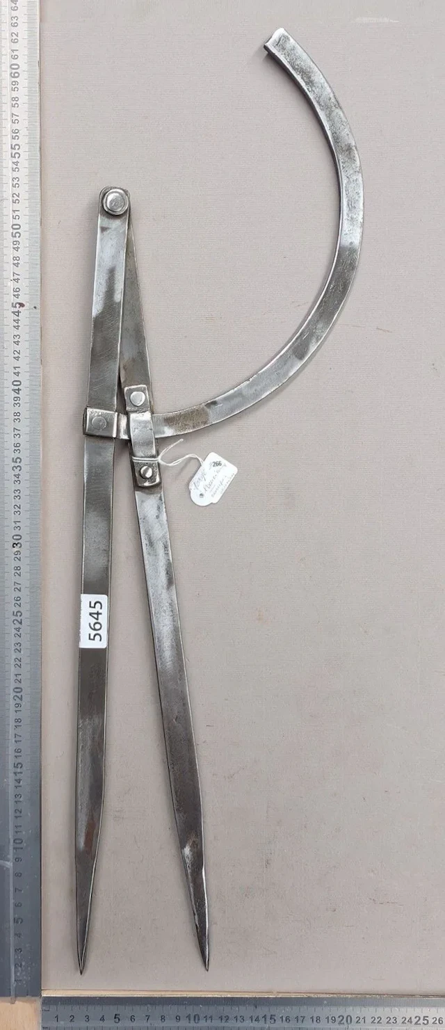 Antique compass, forged using traditional methods—see photos for dimensions
