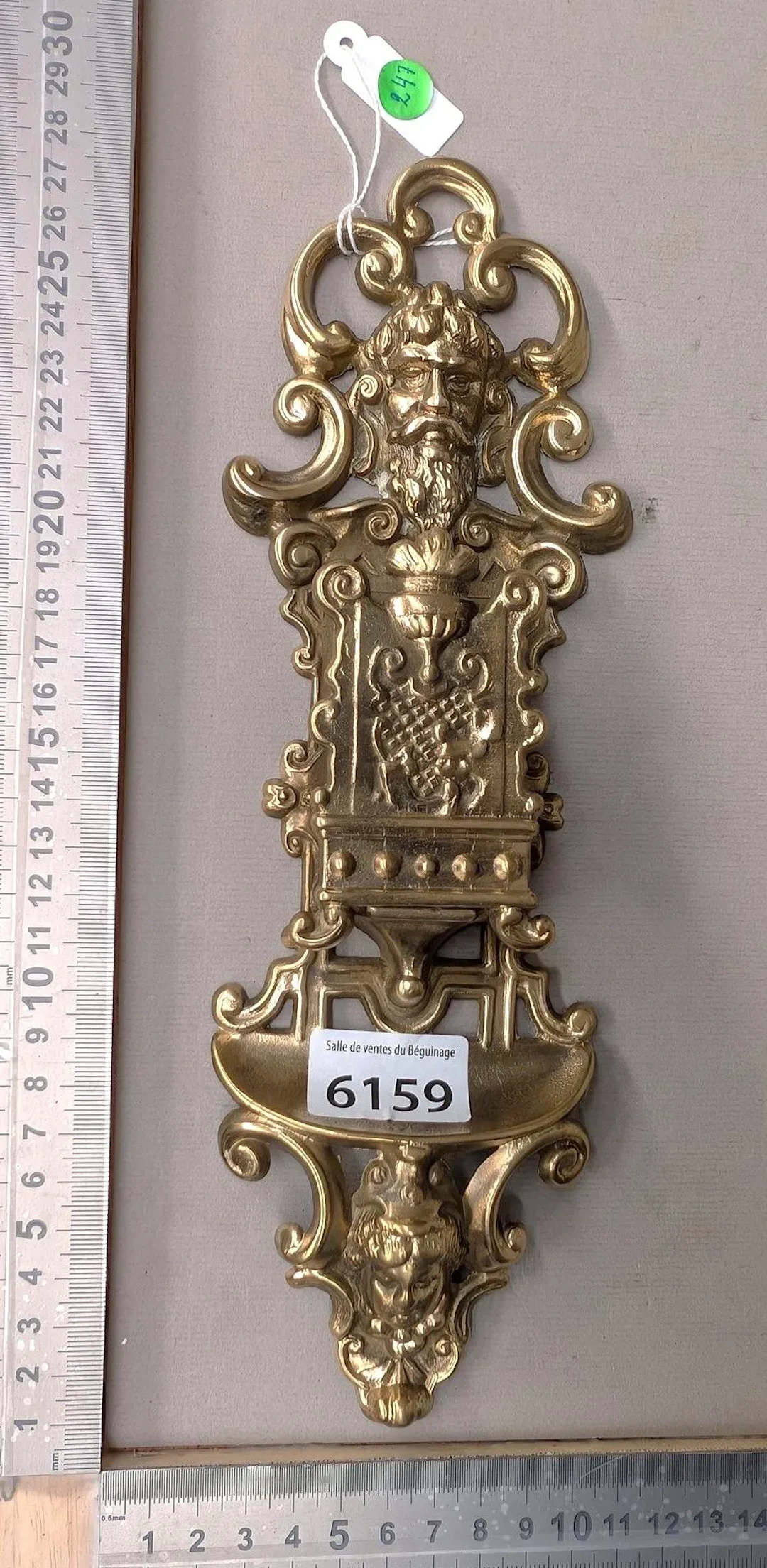 Antique matchbox holder - See photos for dimensions and condition