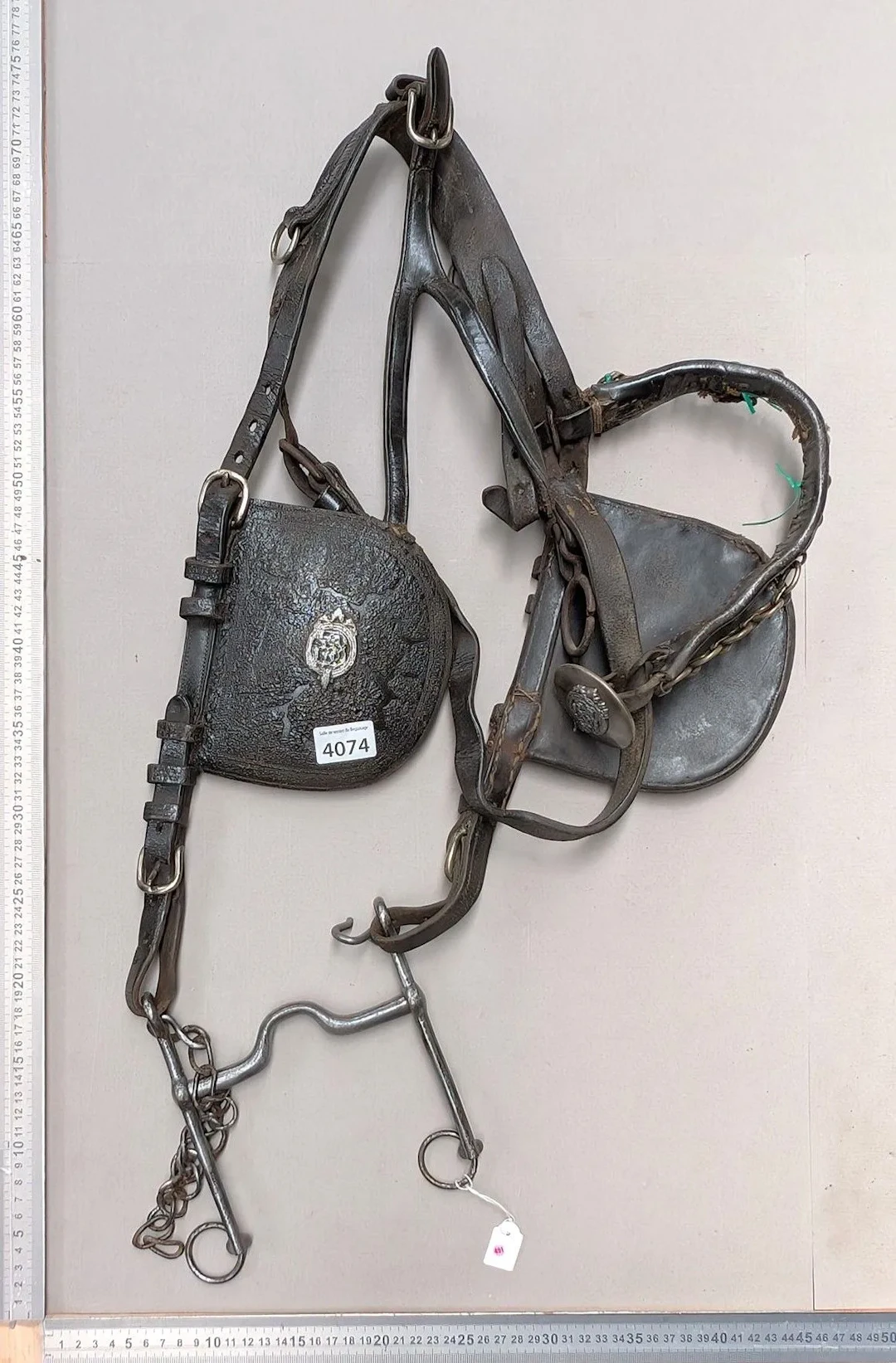 1 antique horse bridle—see photos for dimensions and condition