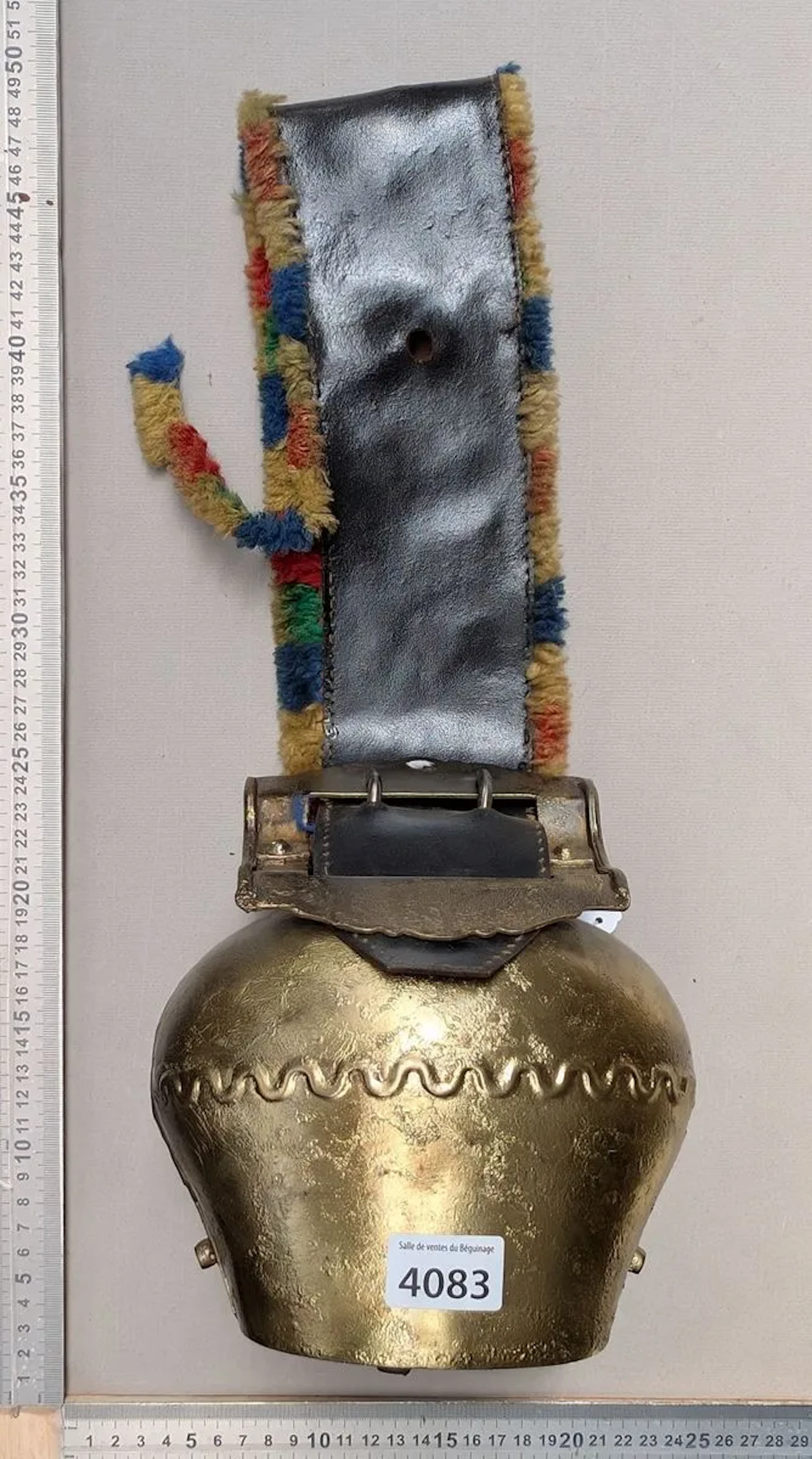 Antique cowbell—see photos for dimensions and condition