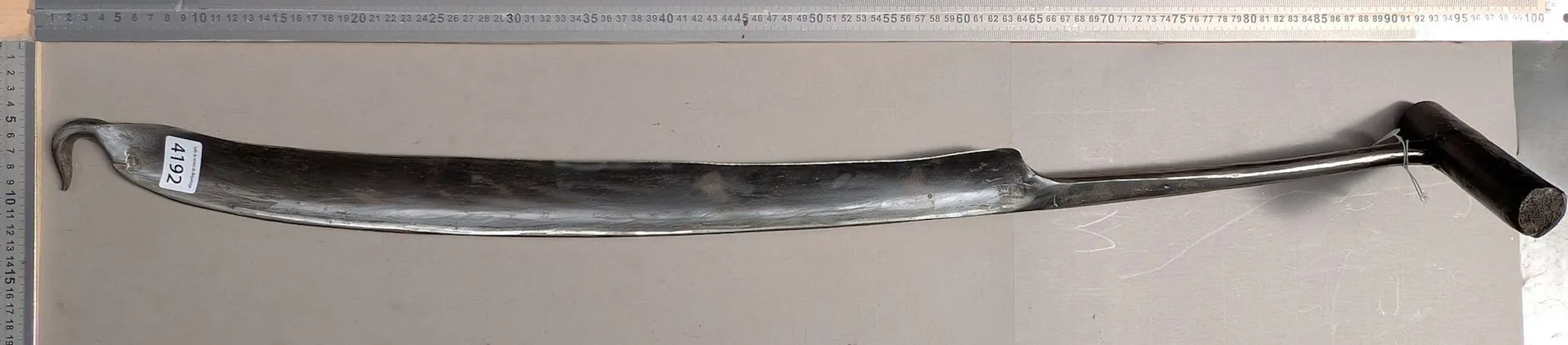 Antique clog-maker's tool—see photos for dimensions and condition