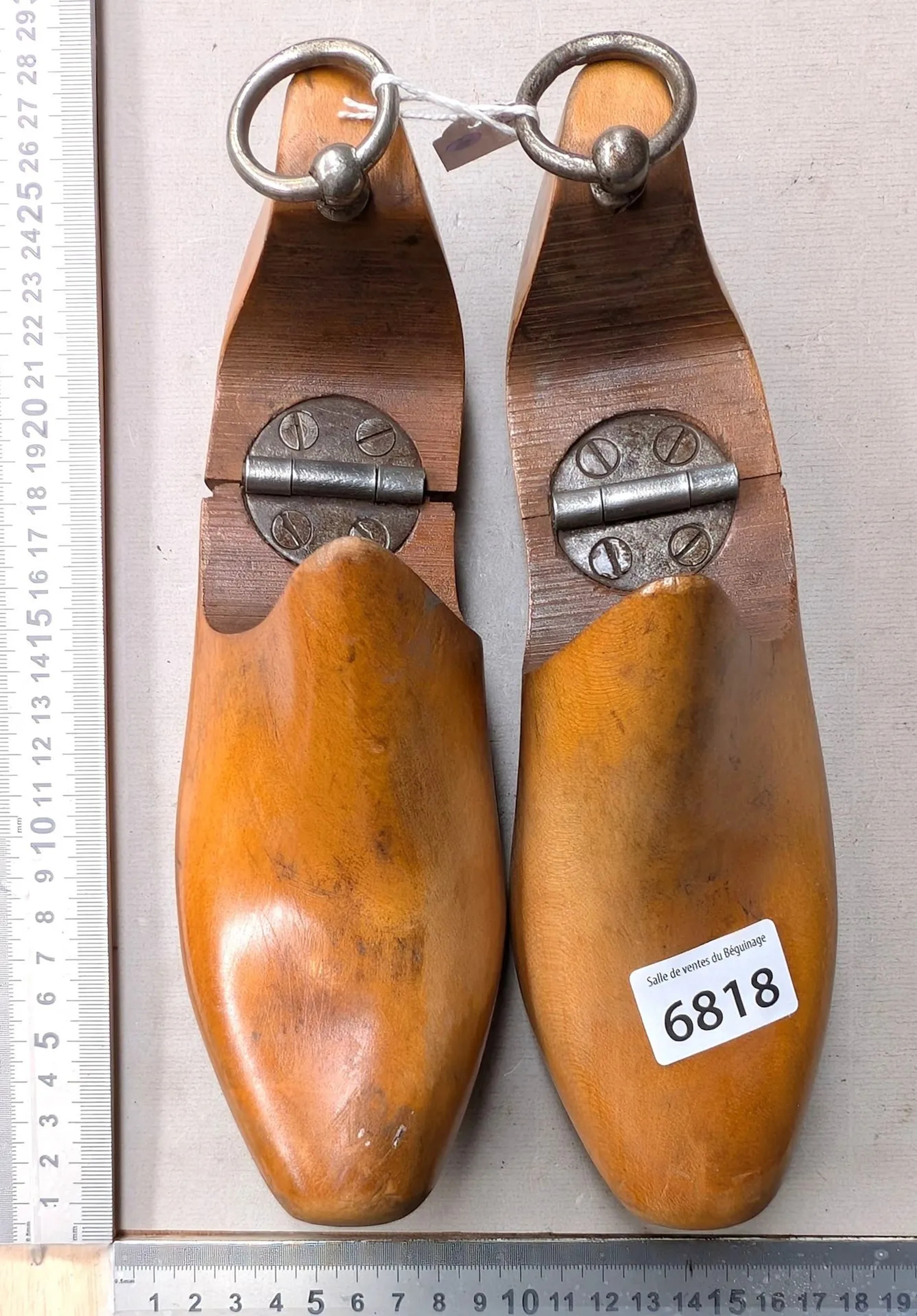 Antique shoe lasts—wooden shoe trees—see photos for dimensions and condition