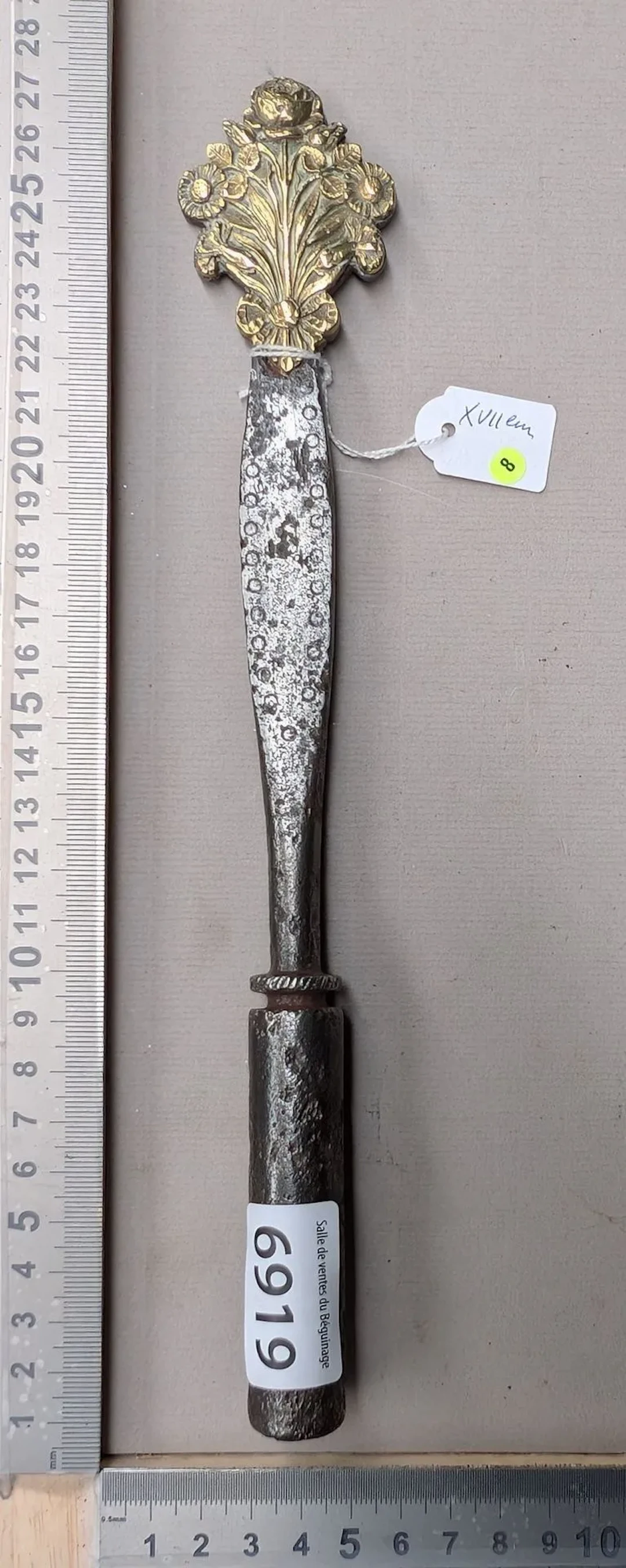 Forged pipe fitting stamped "17th century"—see photos for dimensions