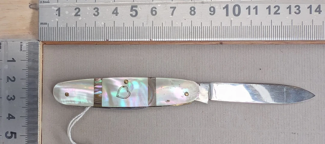 Vintage SOLINGEN 2-blade pocket knife—see photos for dimensions and condition