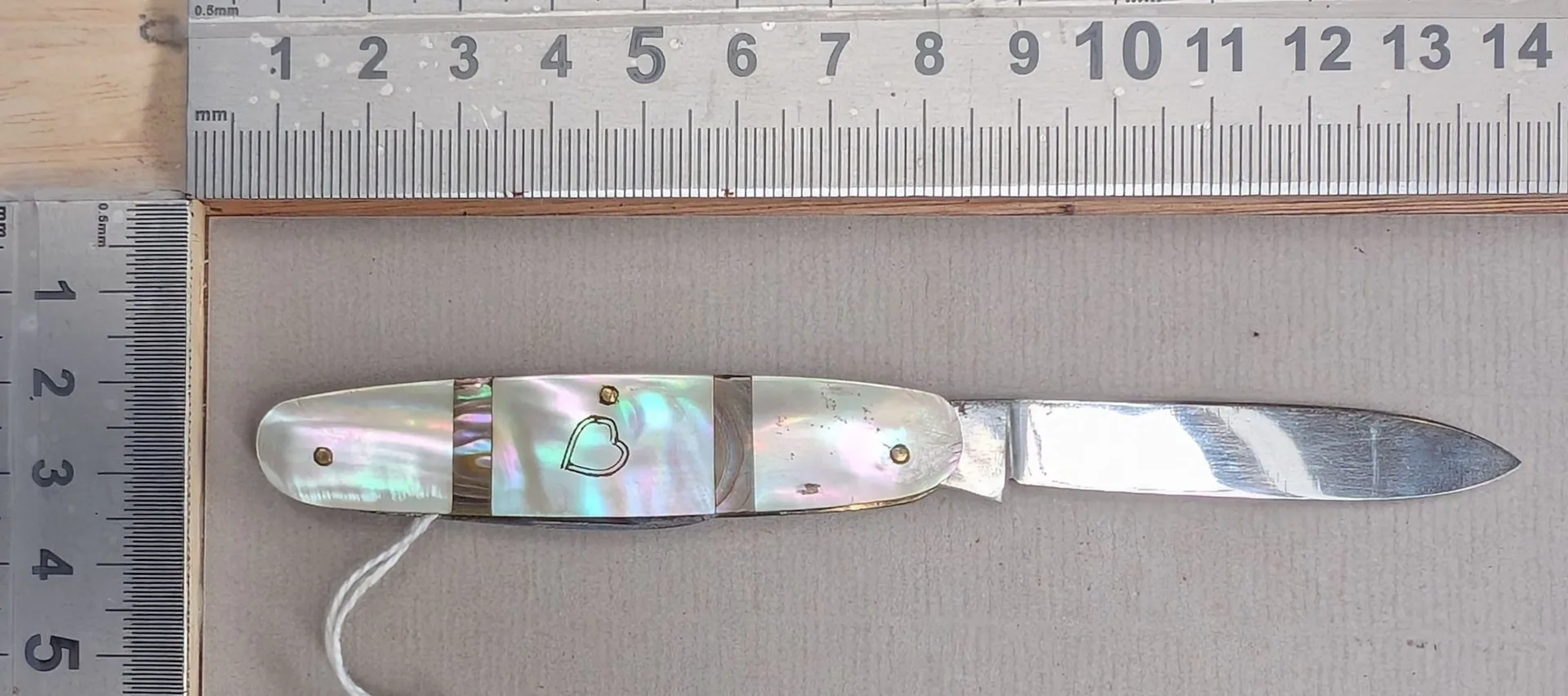 Vintage SOLINGEN 2-blade pocket knife—see photos for dimensions and condition