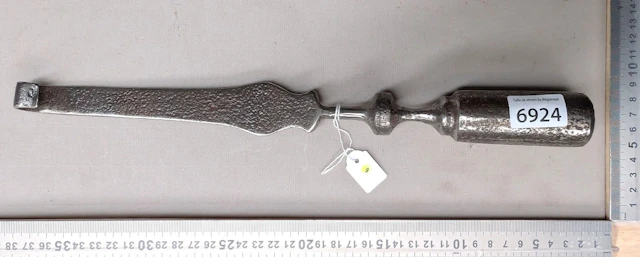Forged pipe fitting stamped "17th century"—see photos for dimensions