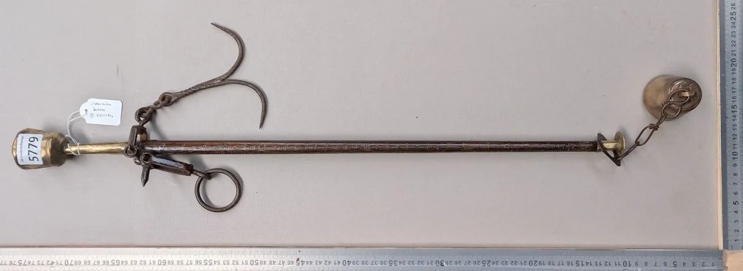 Antique 18th-century scale—see photos for dimensions and condition