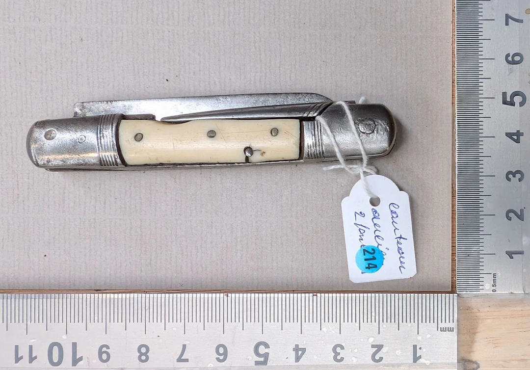 Antique 2-in-1 knife—see photos for dimensions and condition