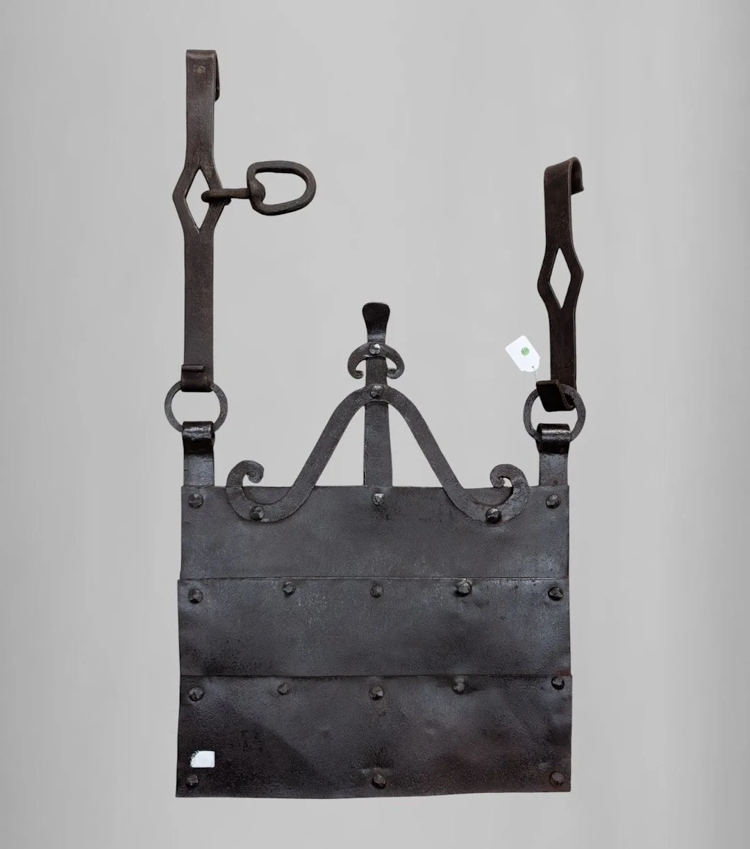 Rare fireplace plate, decorative fire screen, 18th century, wrought