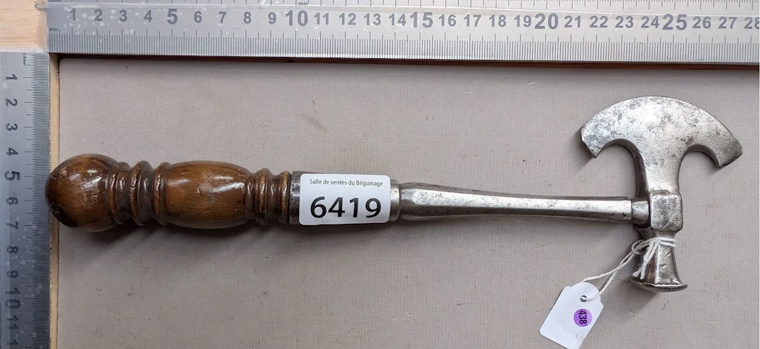 1 antique sugar axe—see photos for dimensions and condition